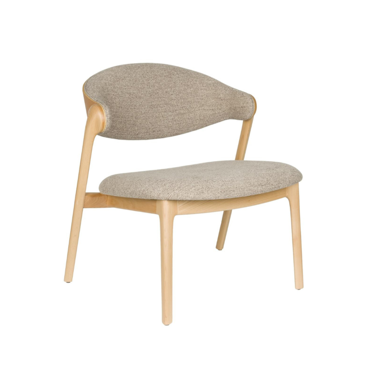 Sessel BABINGTON braun mit Holzgestell