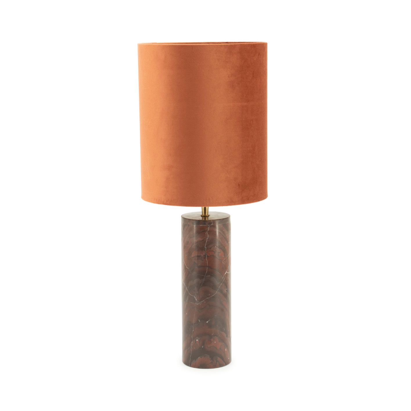 ROSSO table lamp brown marble