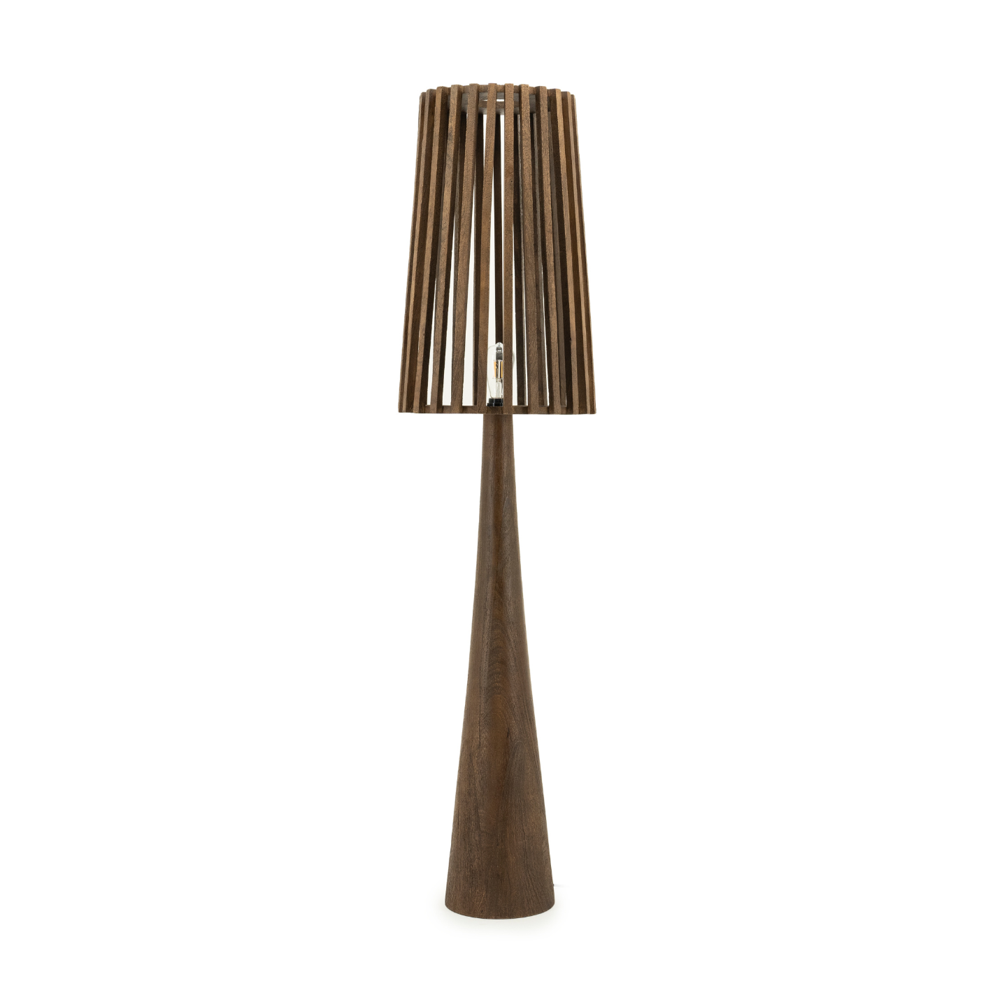 Stehlampe GUARD dunkles Mangoholz