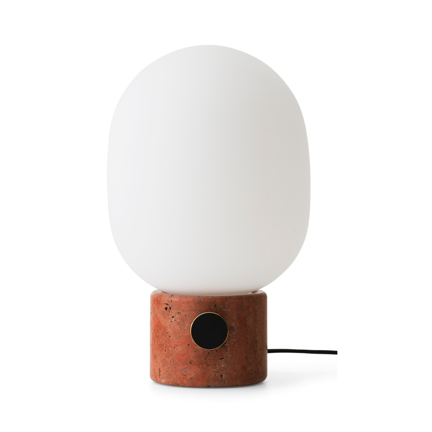 Tischlampe JWDA roter Travertin