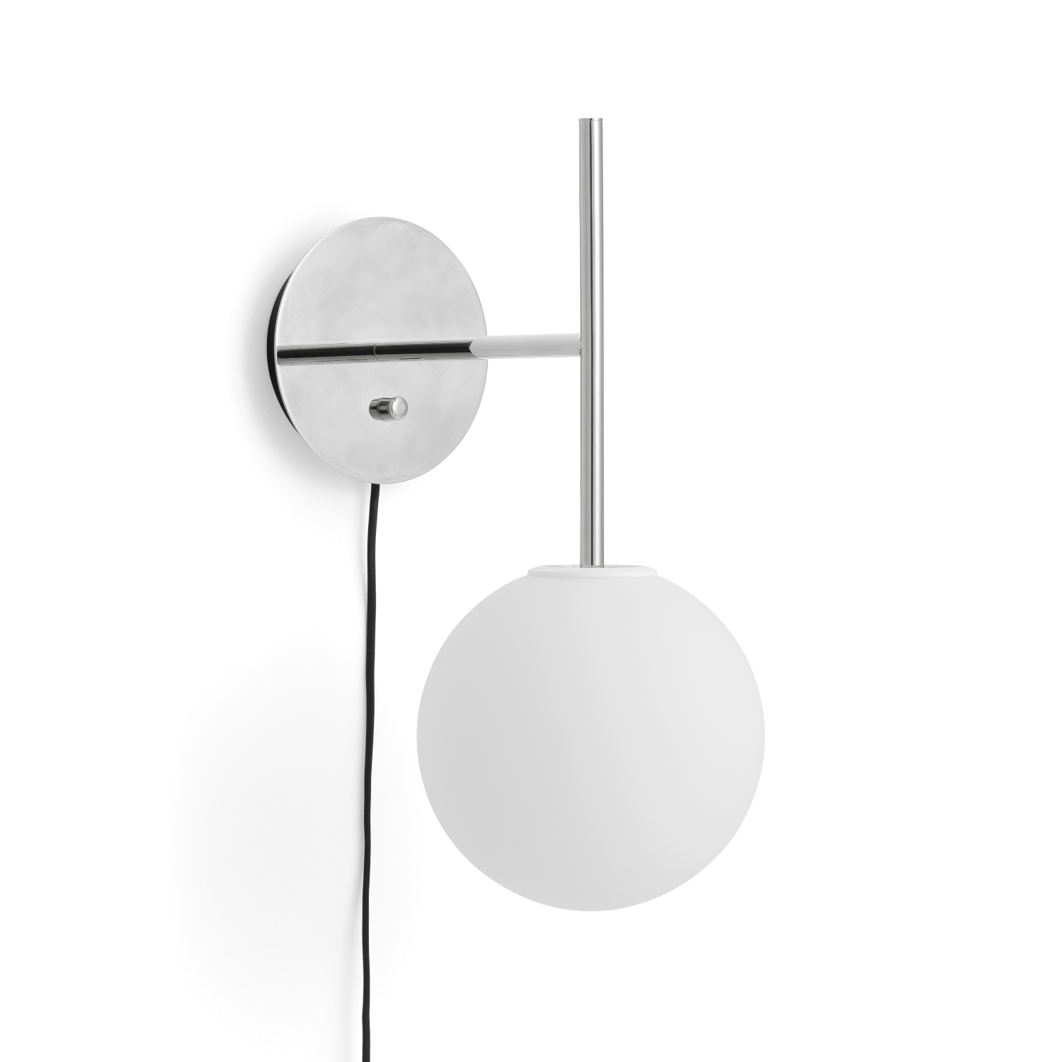 TR BULB wall lamp polished steel