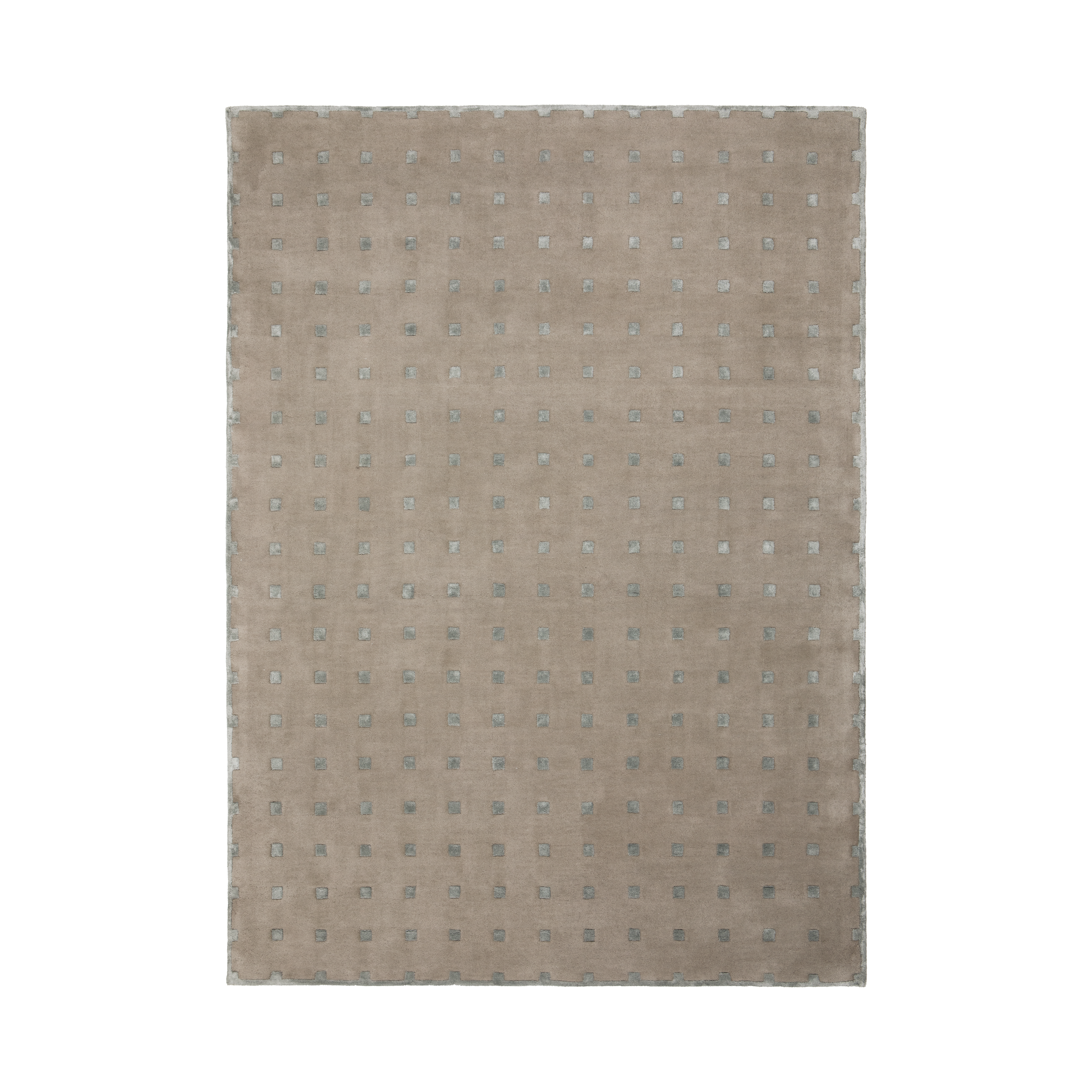 DELTA dark beige rug with mint