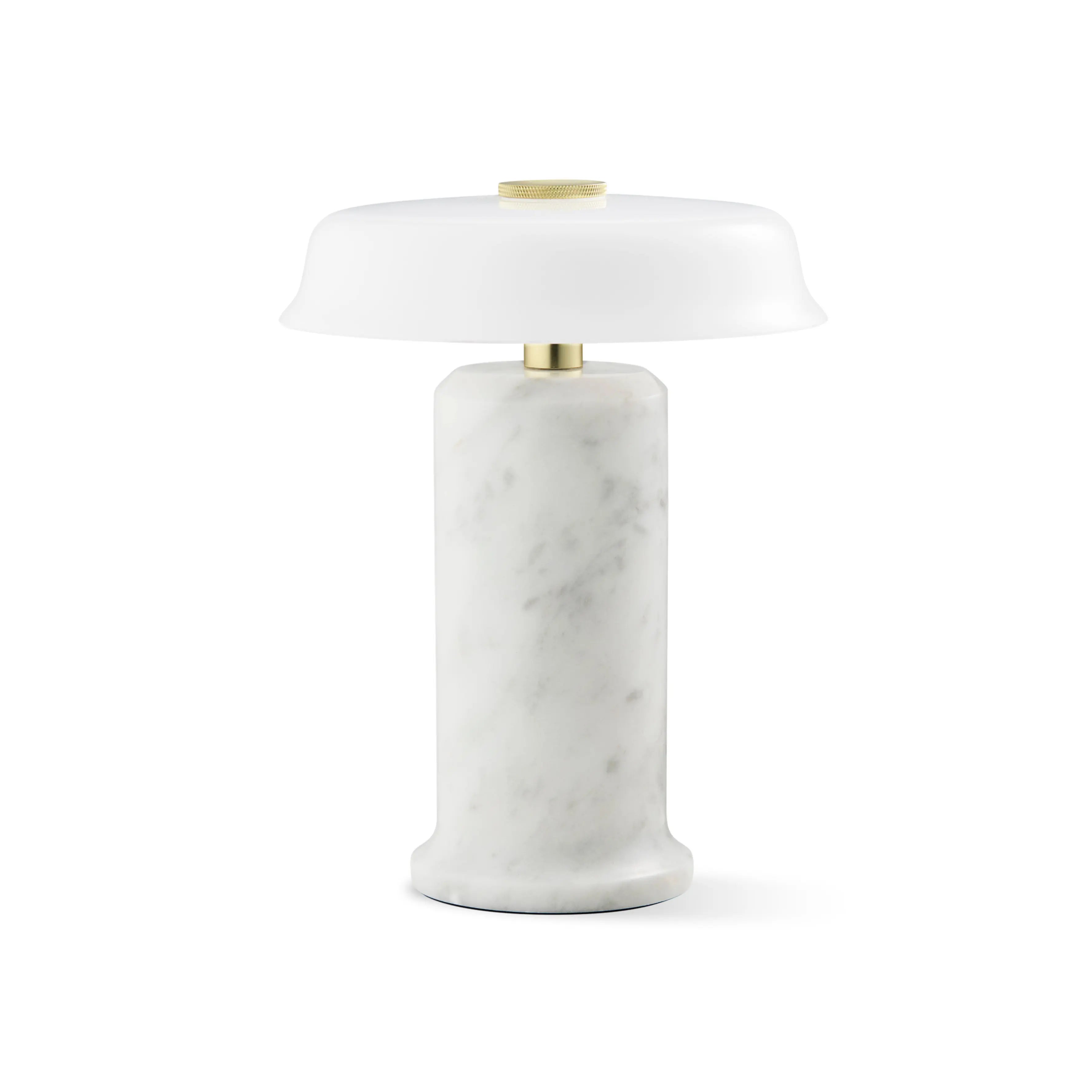 Lampa przenośna TRIP NO. 2 biały marmur z mlecznobiałym szkłem – Design By Us