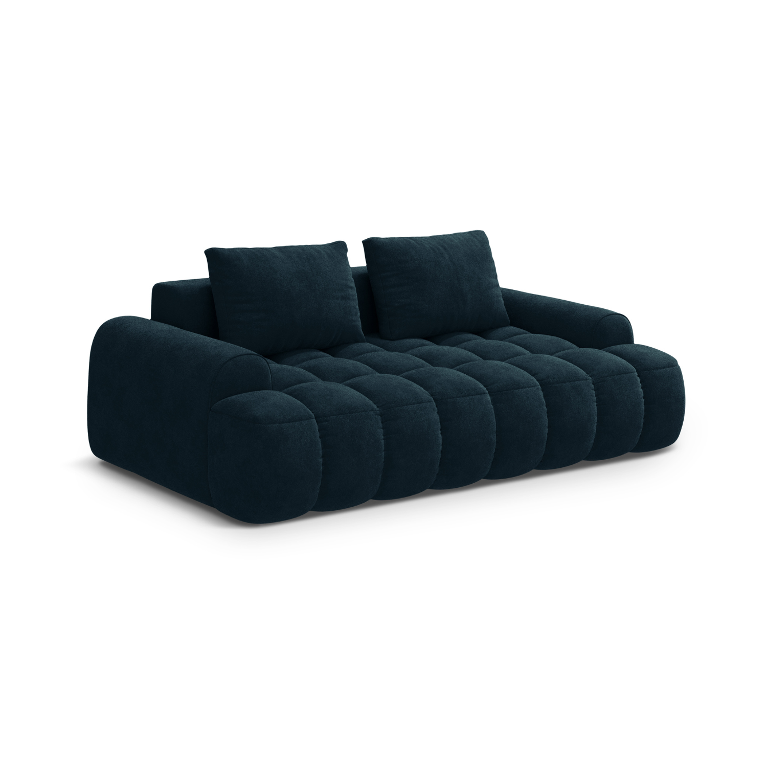 Velvet 3-Seater Sofa LINZ Petrol
