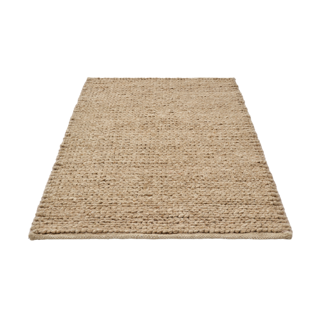 Geflecht beige Teppich