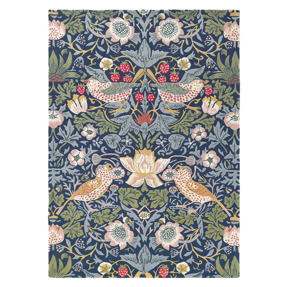 STRAWBERRY THIEF INDIGO Teppich blaugrün