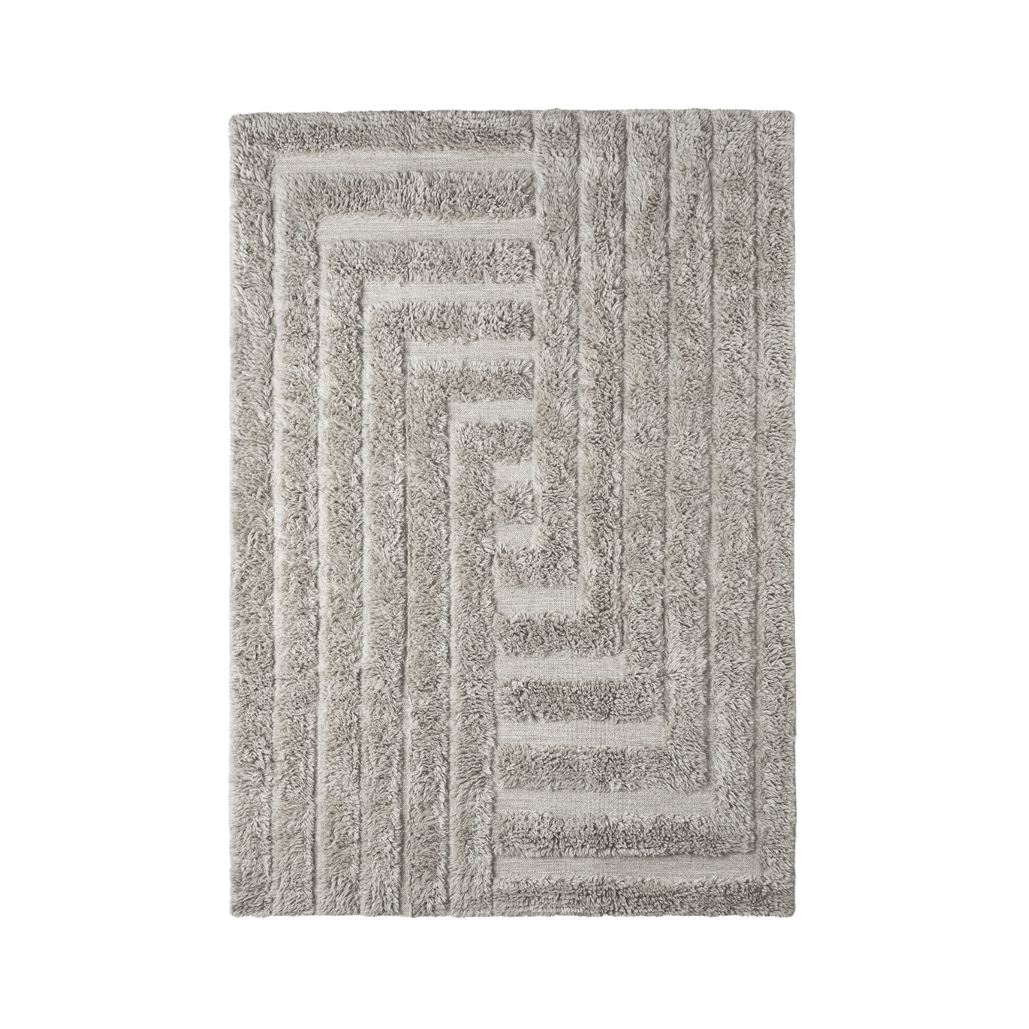 Teppich SHAGGY LABYRINTH grau