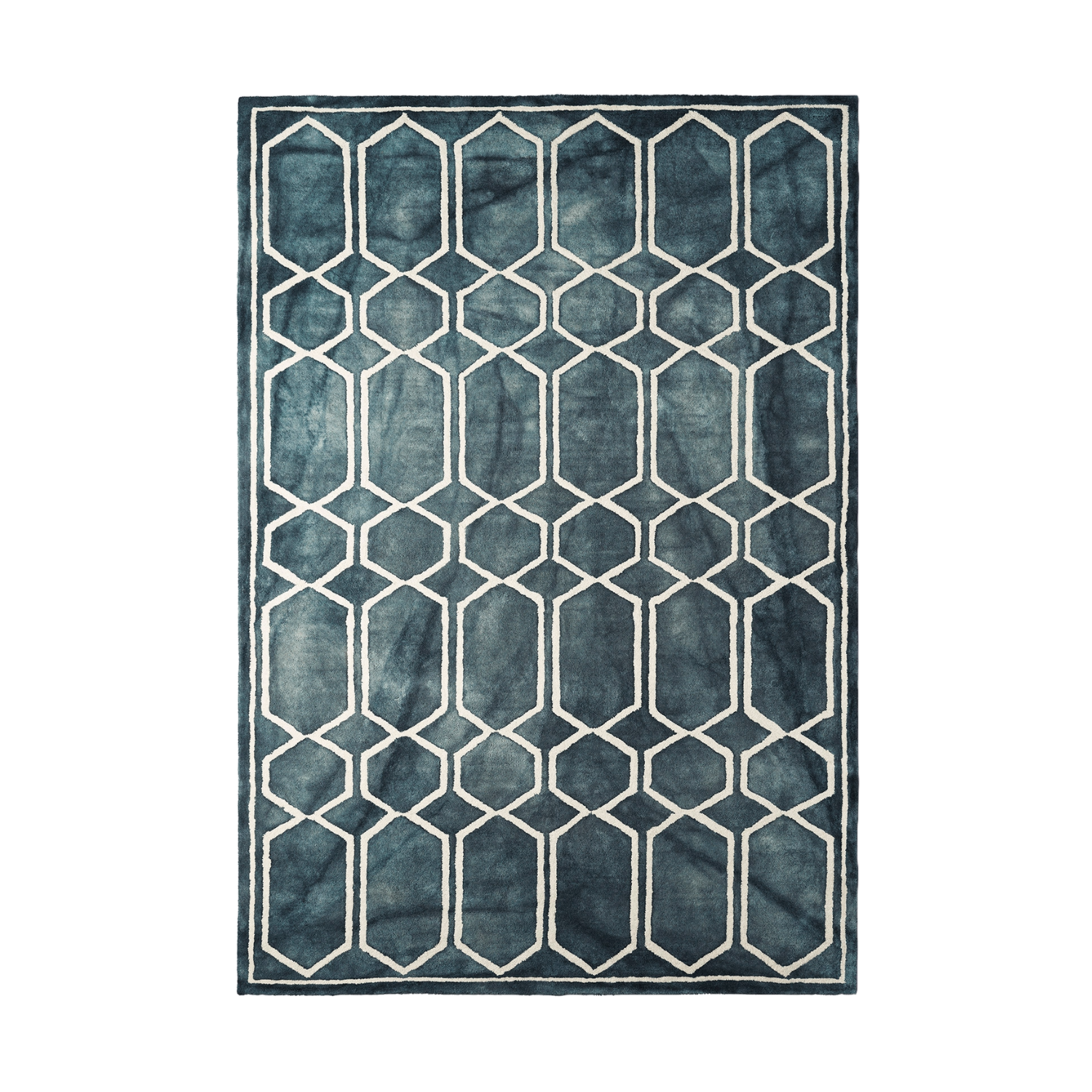 Teppich TIE DYE meeresblau