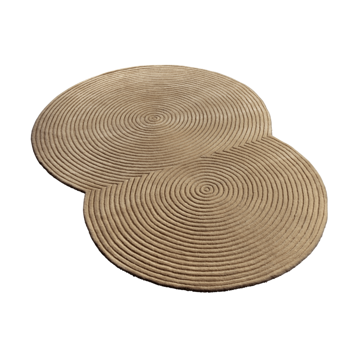 Zen Rounded rug brown