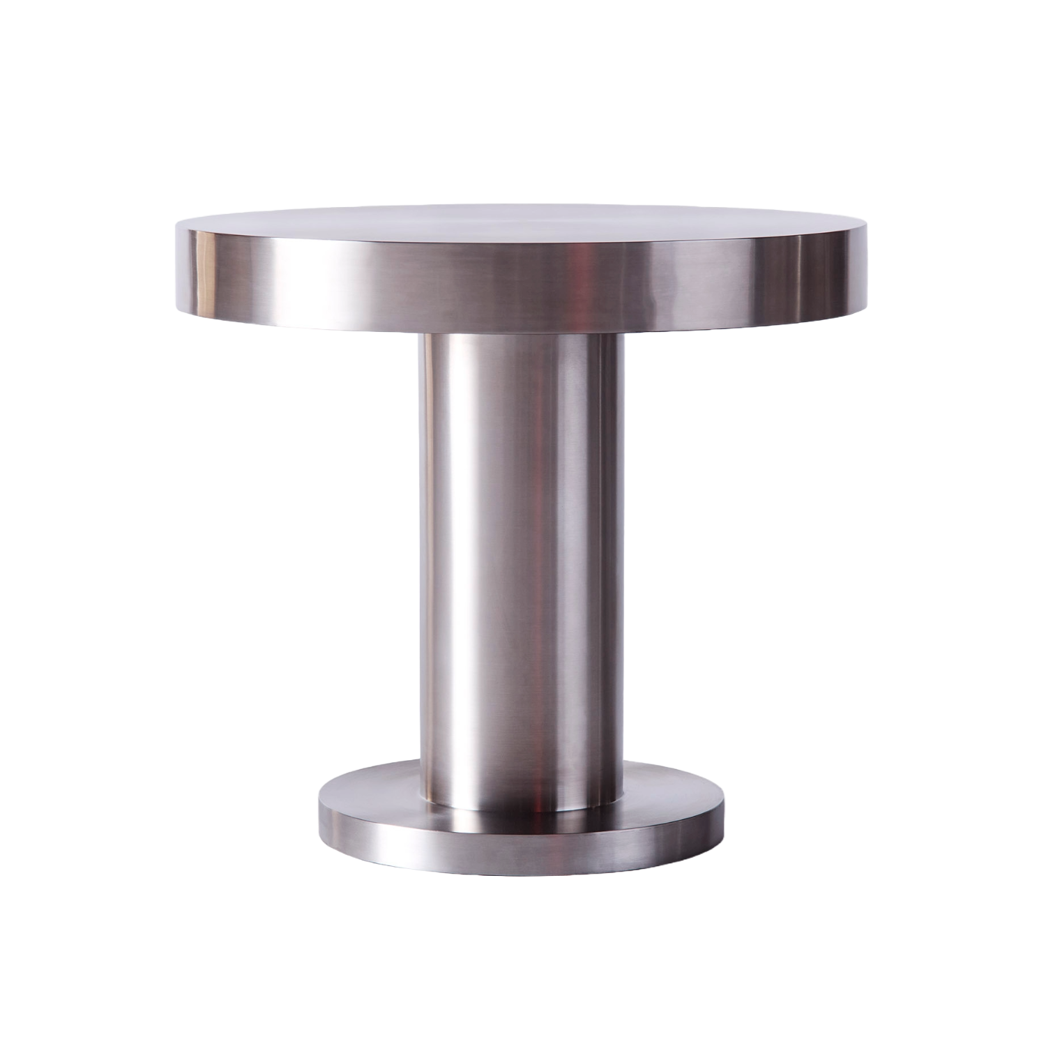 CUFFLINK Side Table Polished Steel