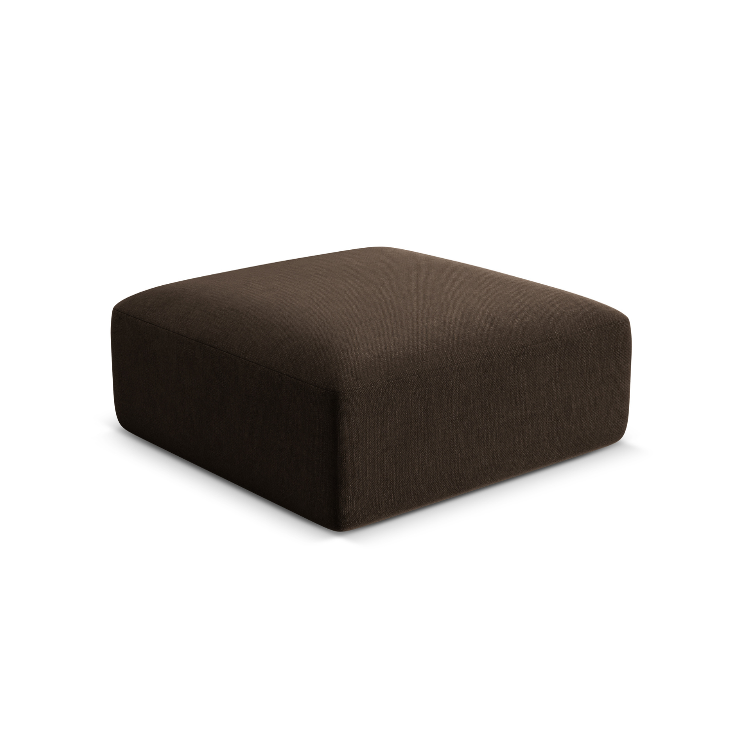 Samt Pouf CAMPI schokoladenbraun