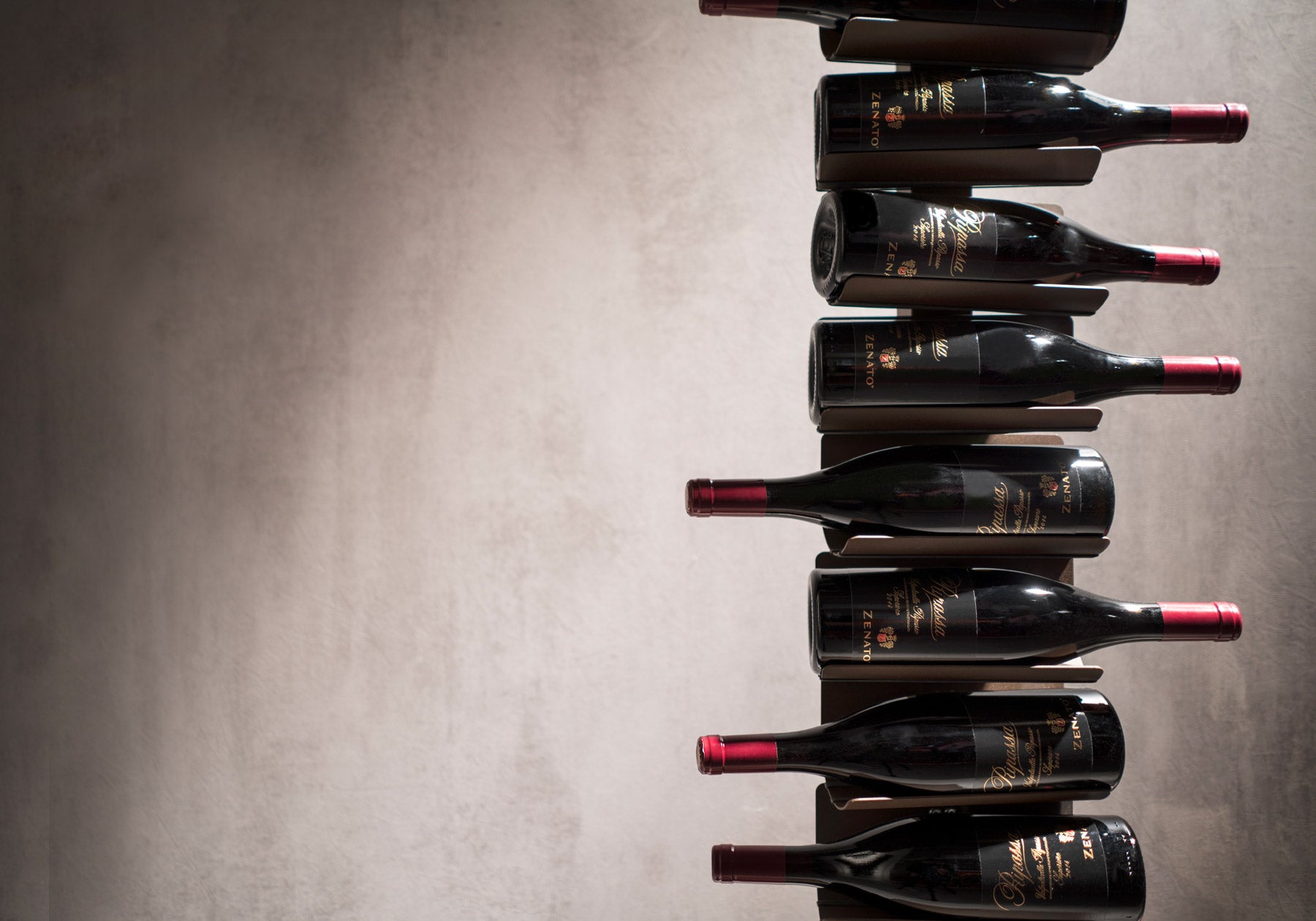 Weinregal PTOLOMEO VINO schwarz