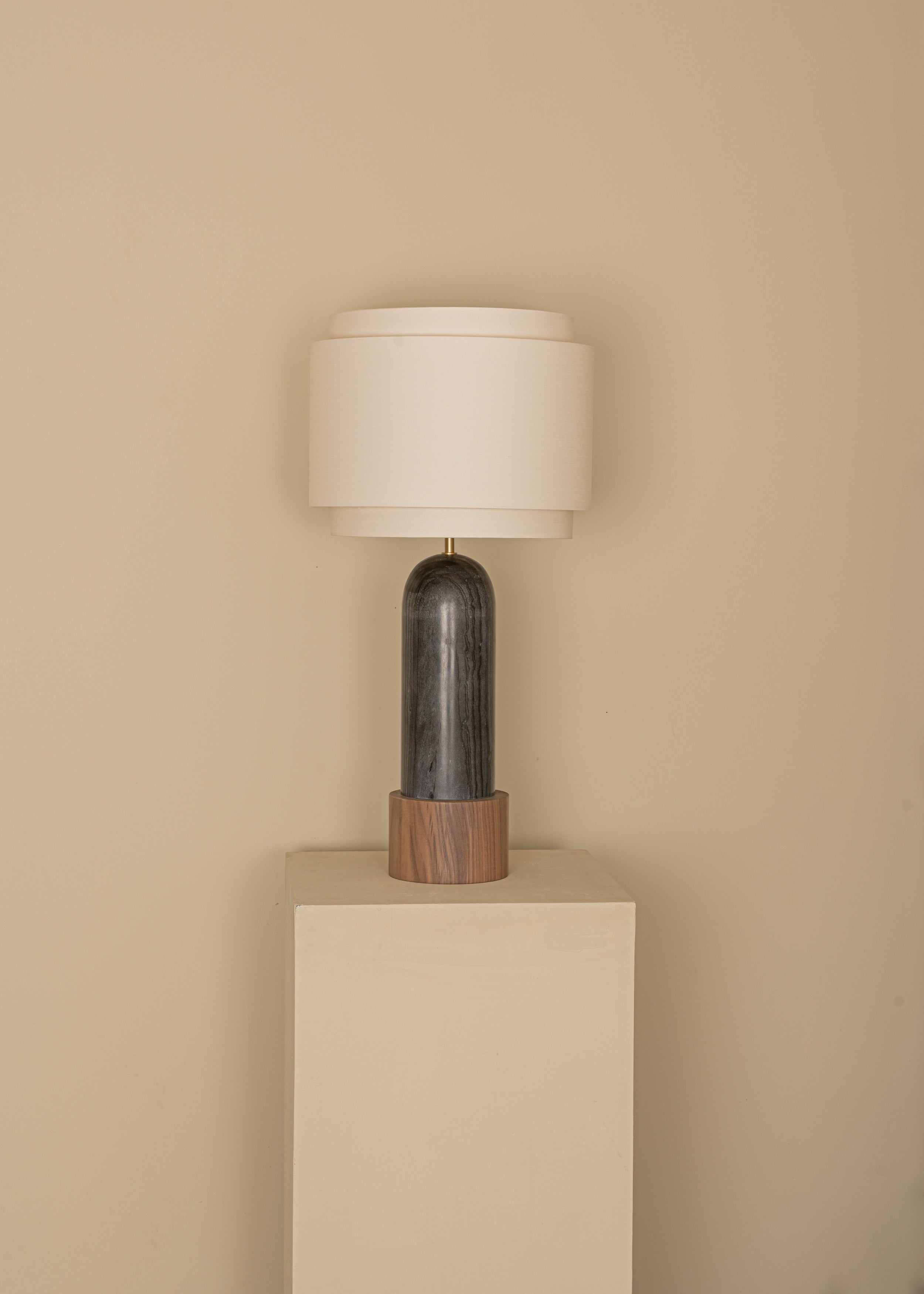PURA KELO DOUBLE Table Lamp Black Marble