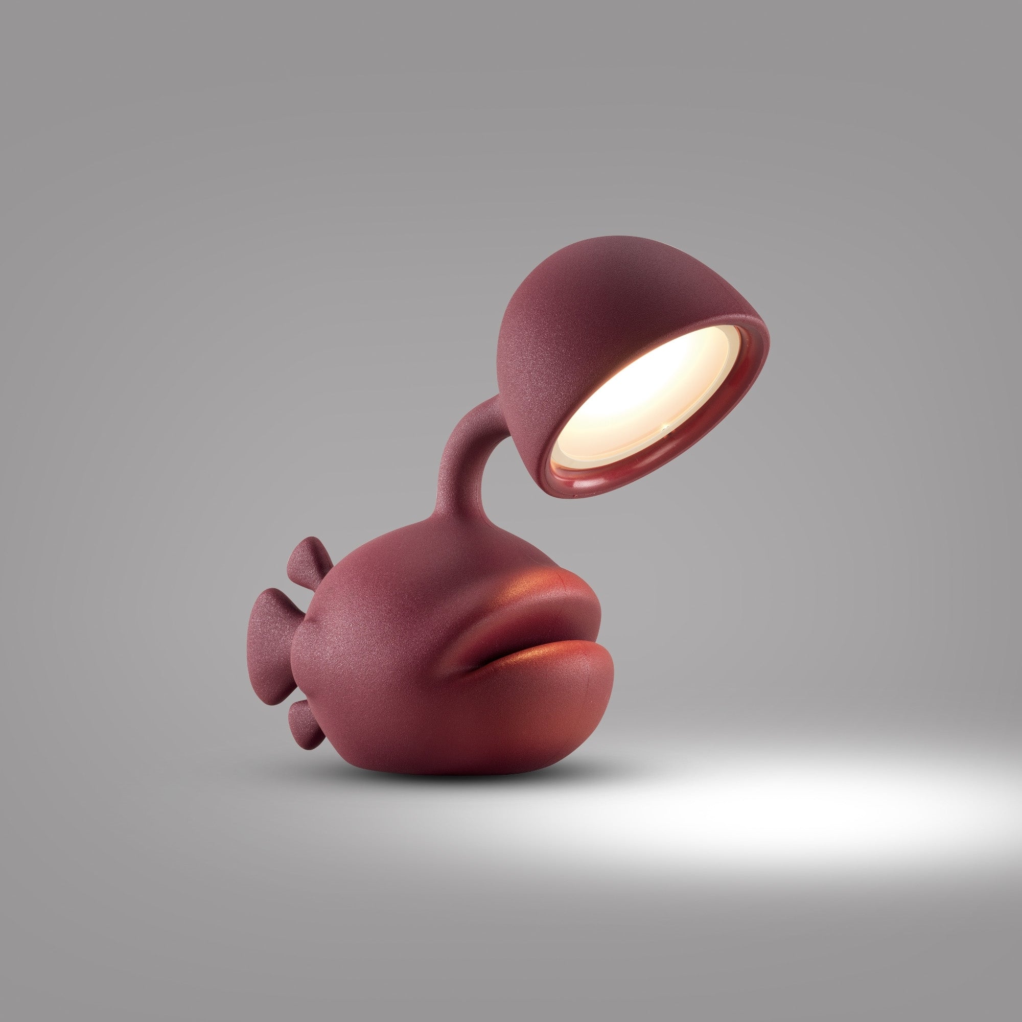 ABYSS burgundy table lamp