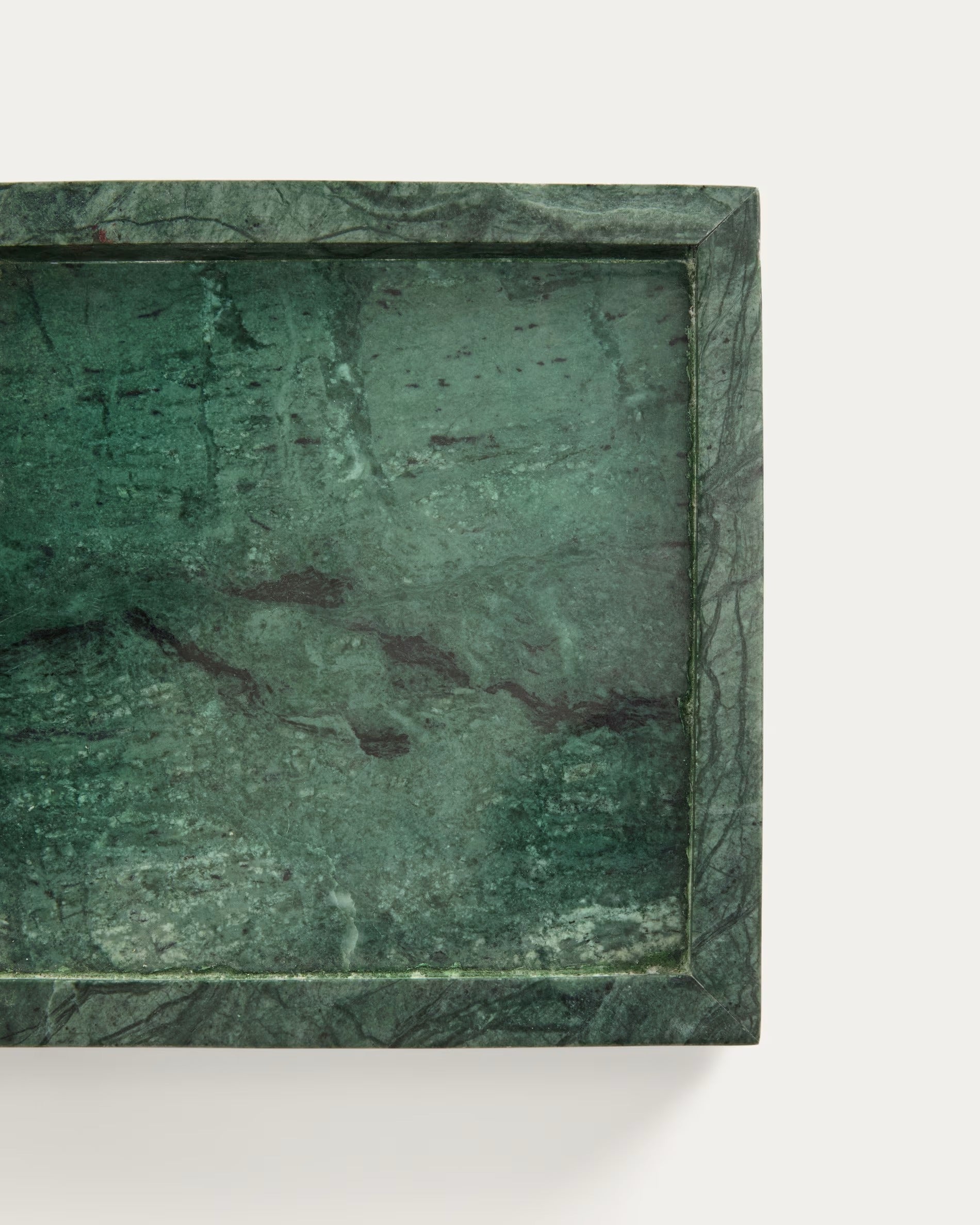 SERELA green marble tray