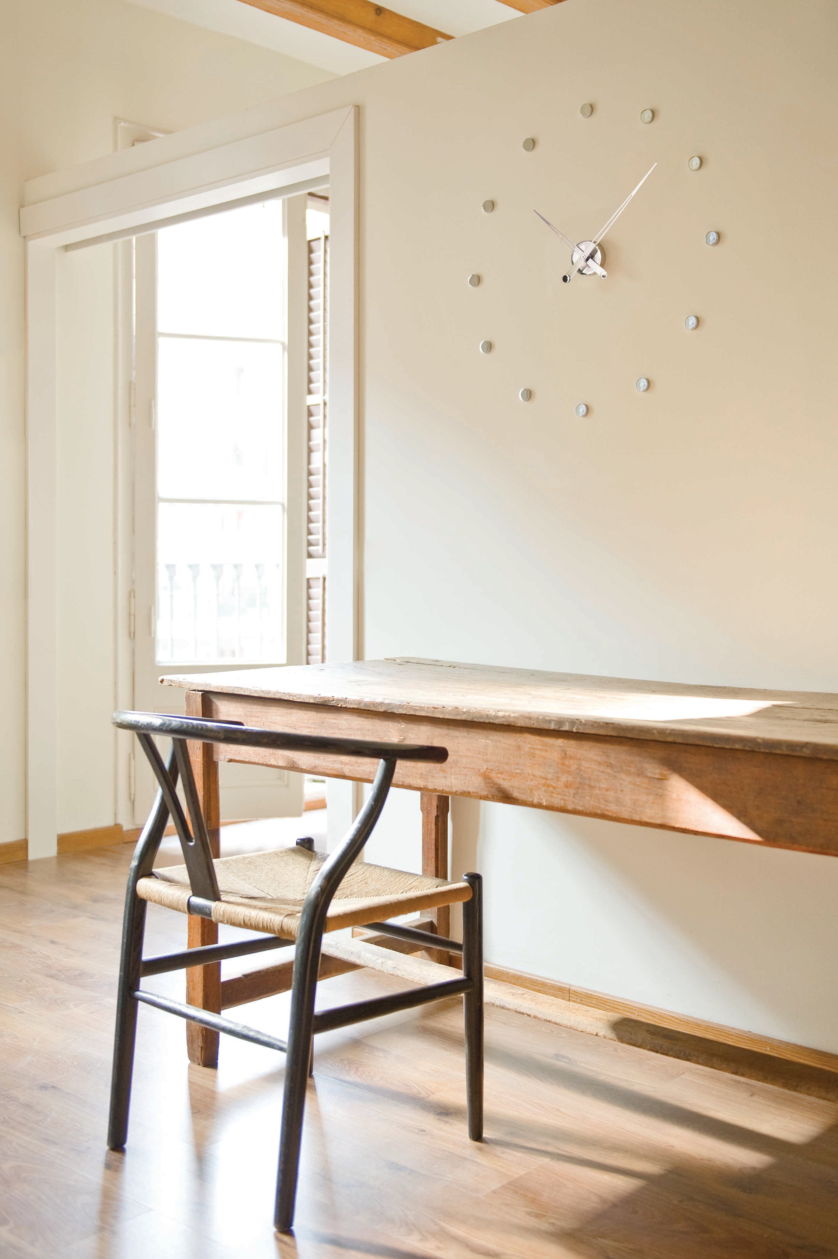 RODON chrome wall clock