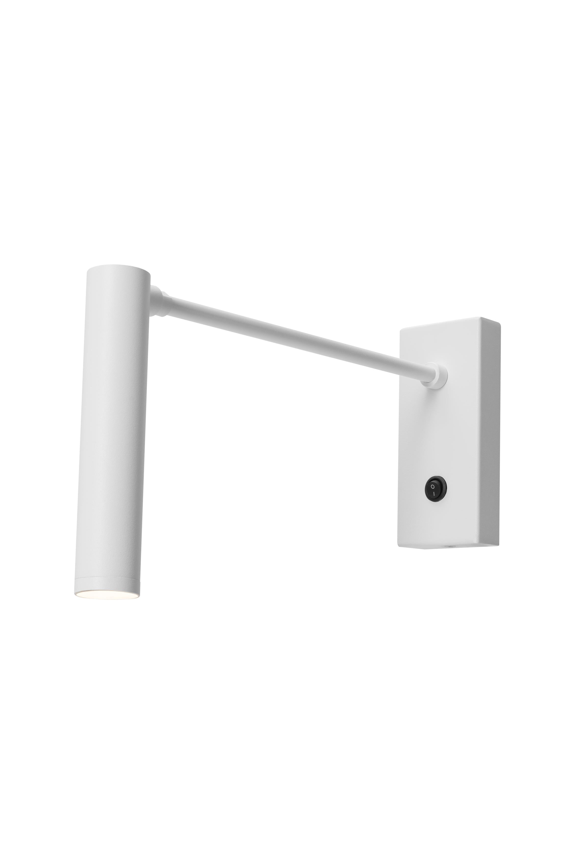 White ROLL Wall Lamp with Arm
