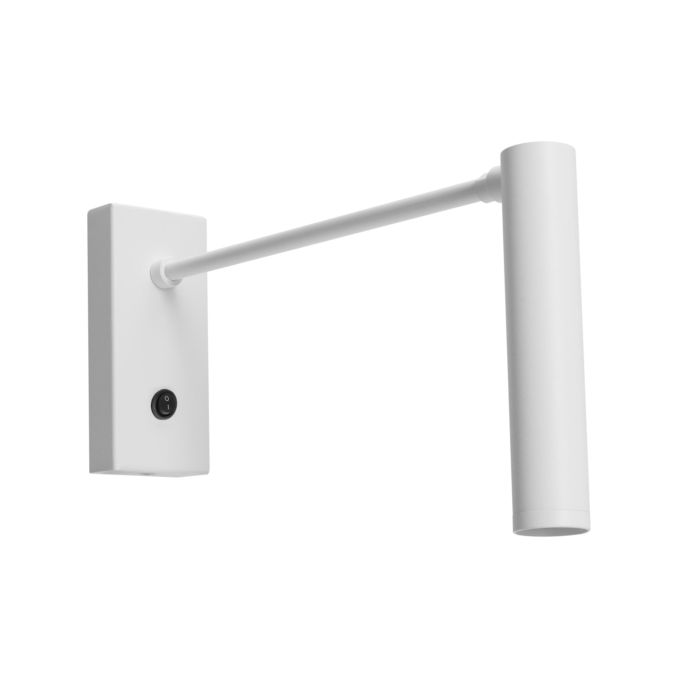 White ROLL Wall Lamp with Arm