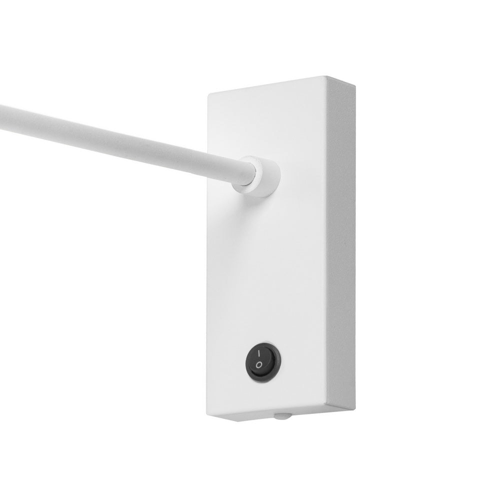 White ROLL Wall Lamp with Arm