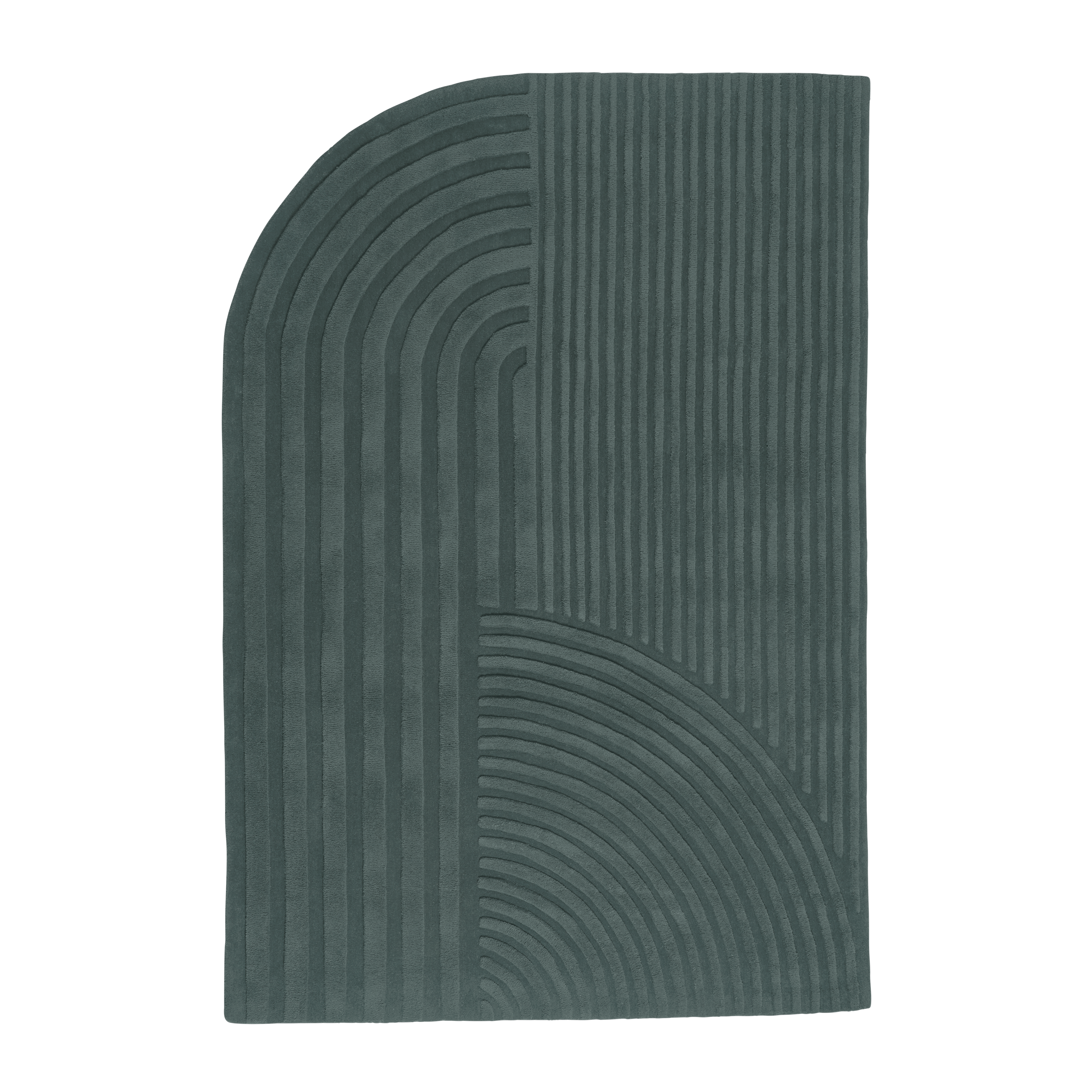 RELEVO rug dark green