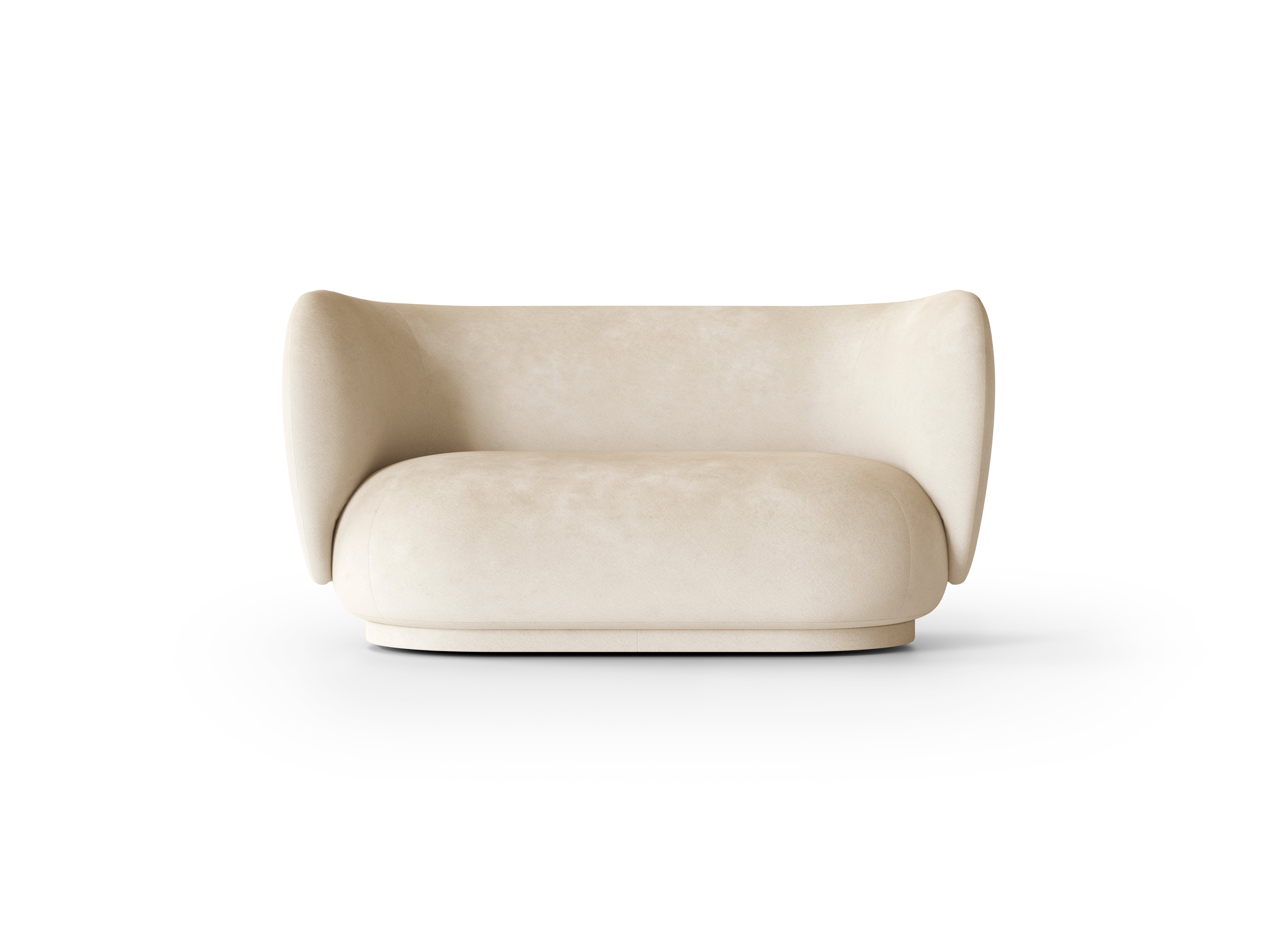 2-seater Rico upholstered sofa
