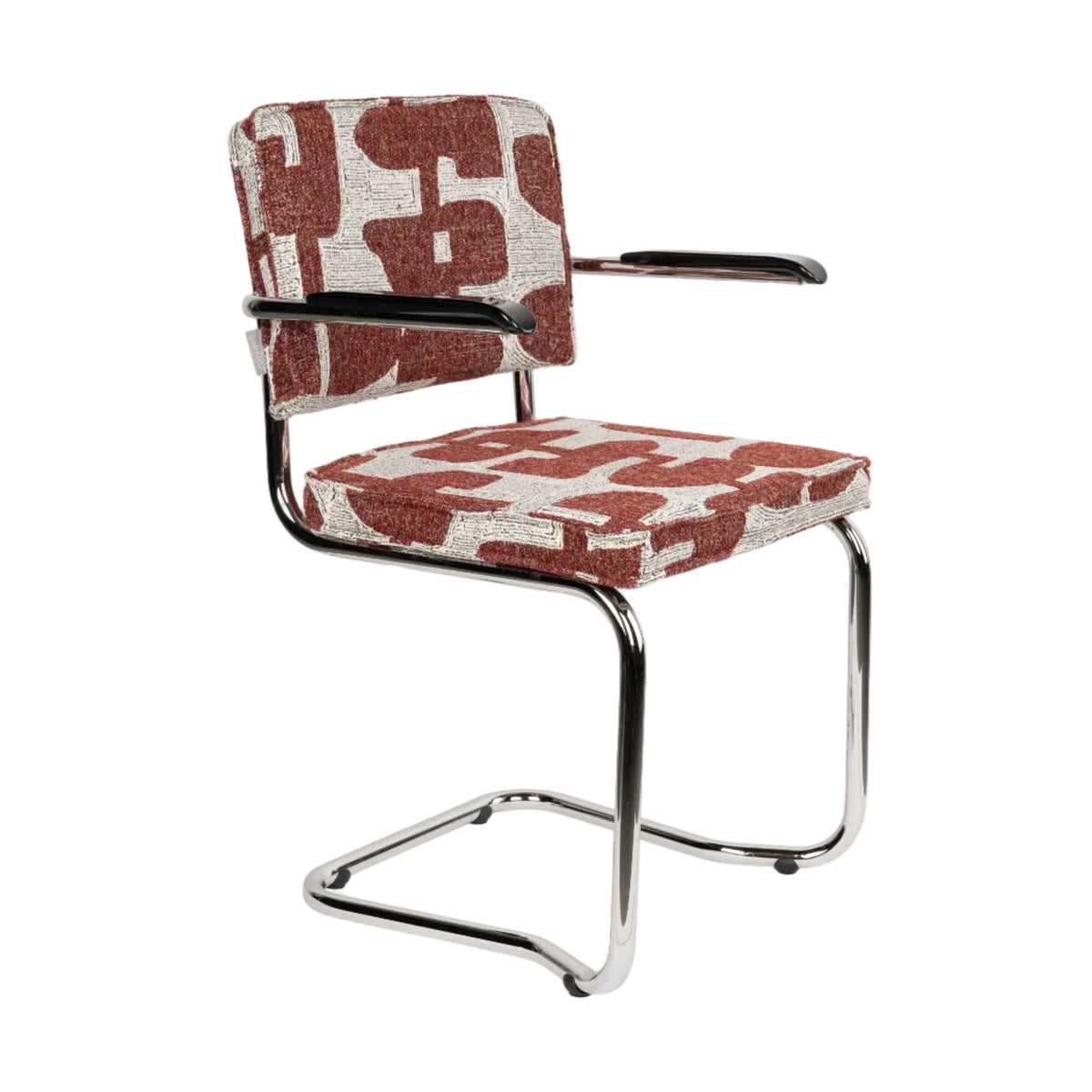 Ridge Kink Deco Symbols Armchair Red