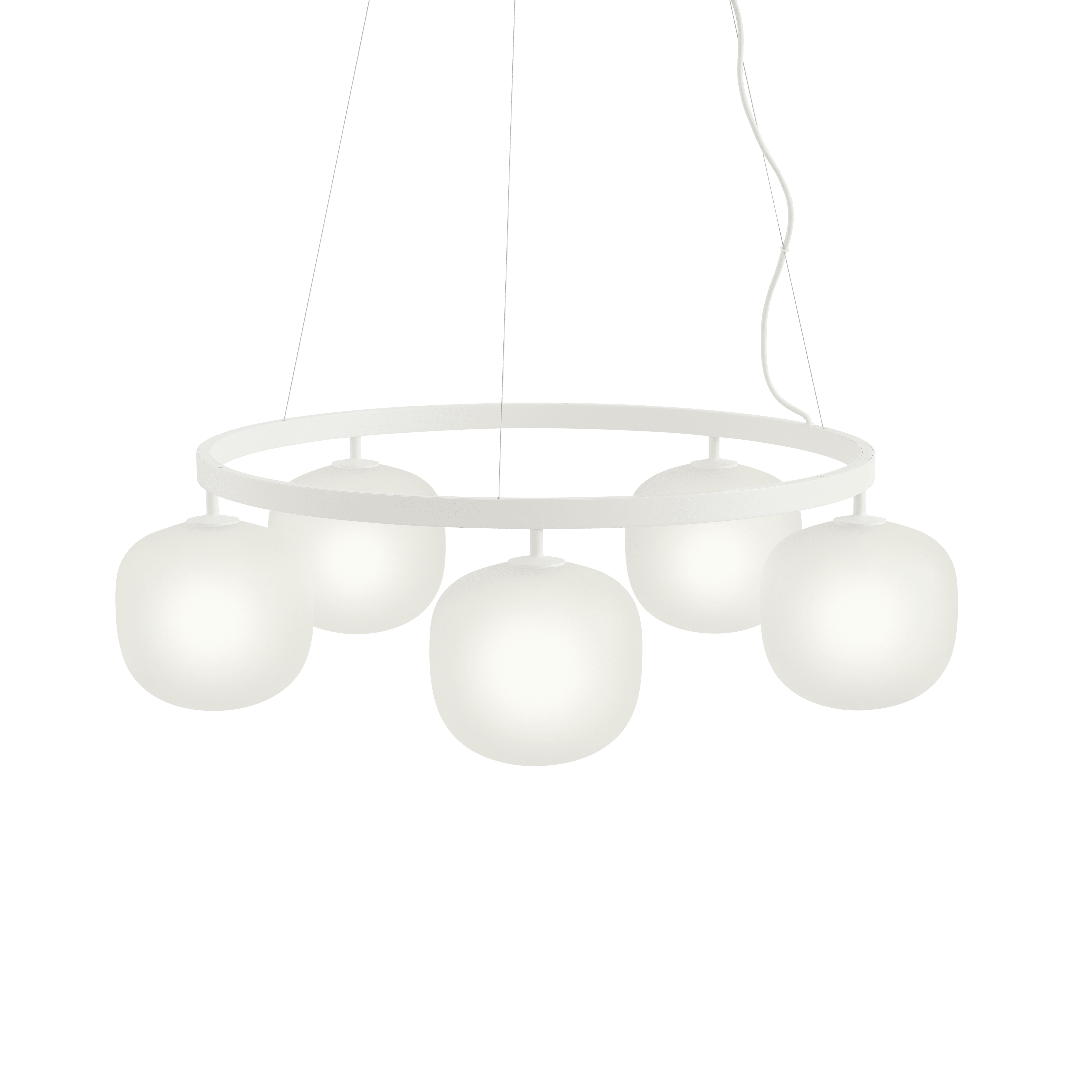 RIME white chandelier