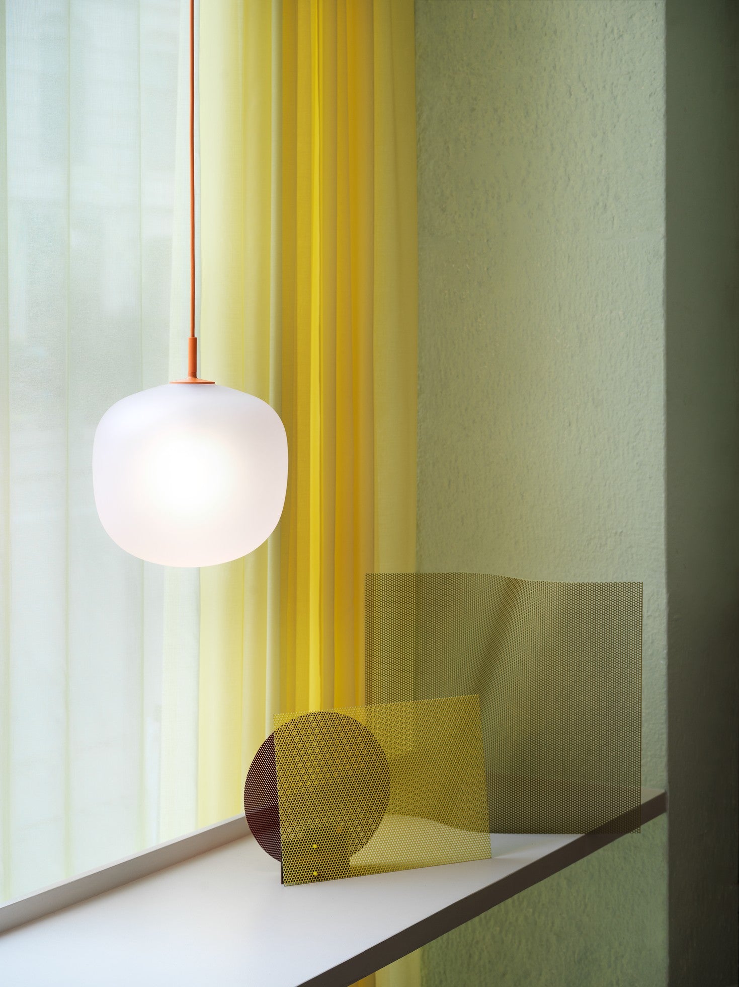 RIME orange pendant lamp