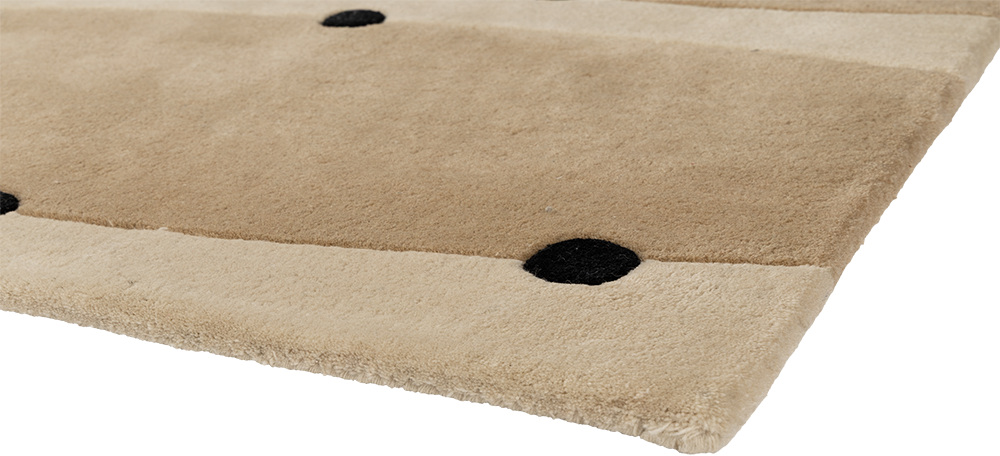 RIO Beige Rug with Brown and Black