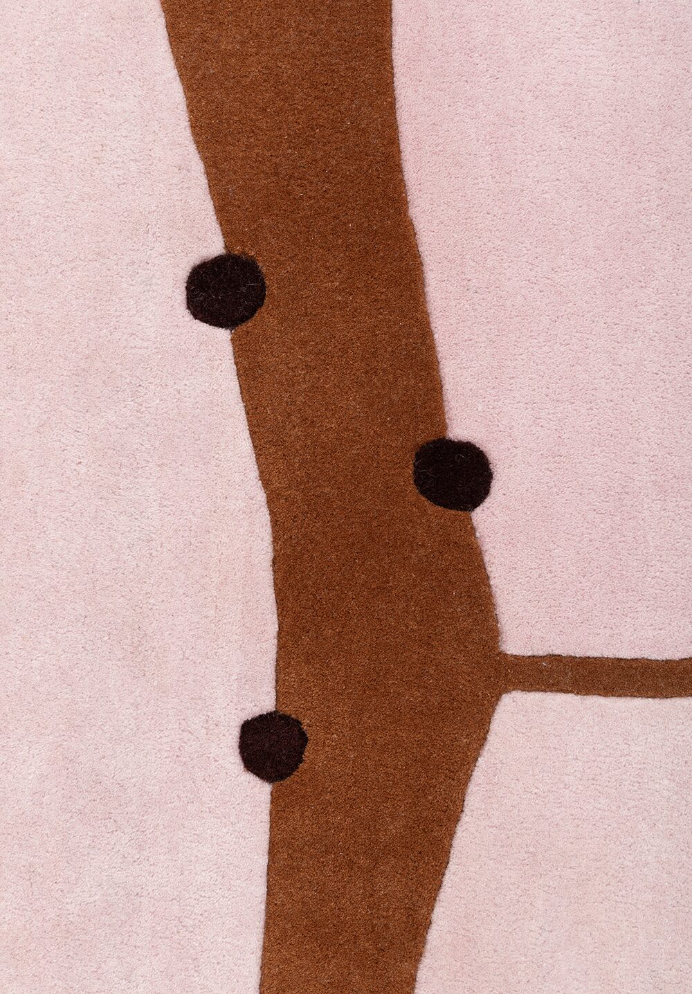 RIO Brick Red Rug with Pink and Black