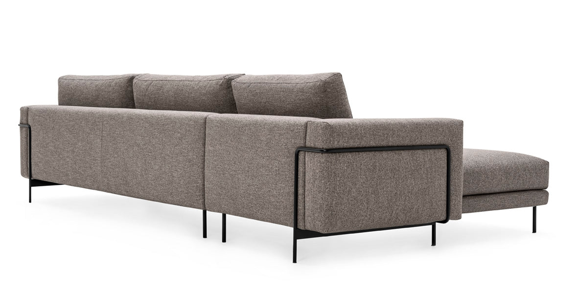 Left-sided upholstered corner sofa ROD