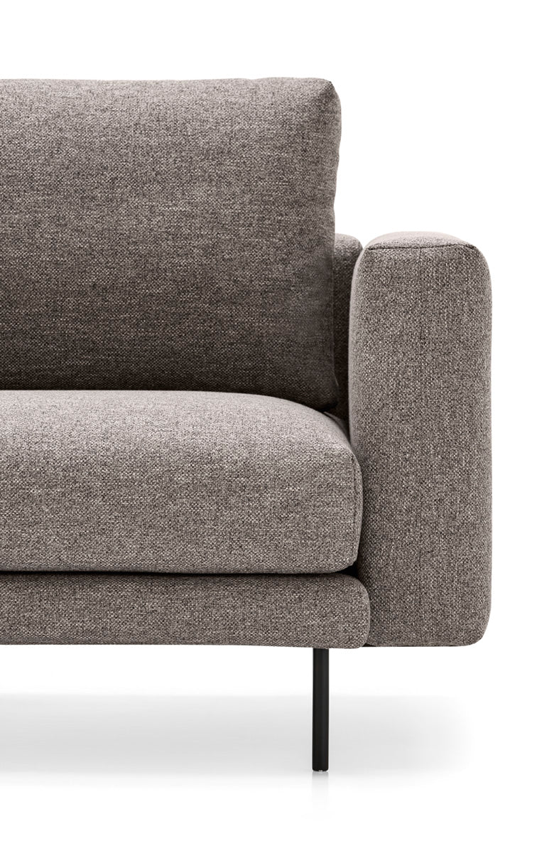Left-sided upholstered corner sofa ROD