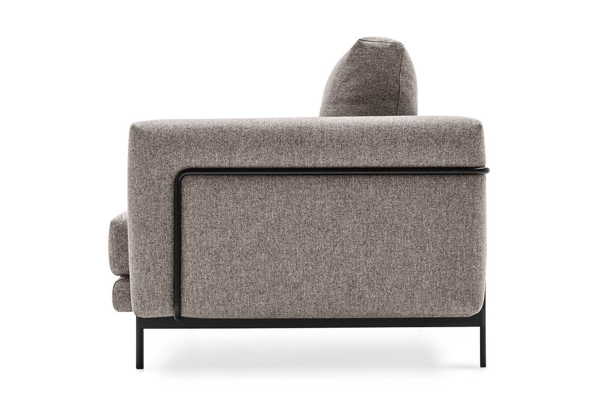 Left-sided upholstered corner sofa ROD