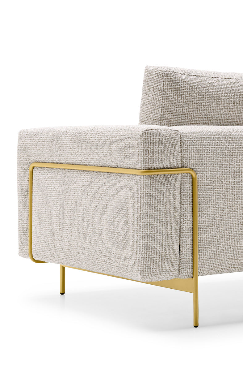 Left-sided upholstered corner sofa ROD