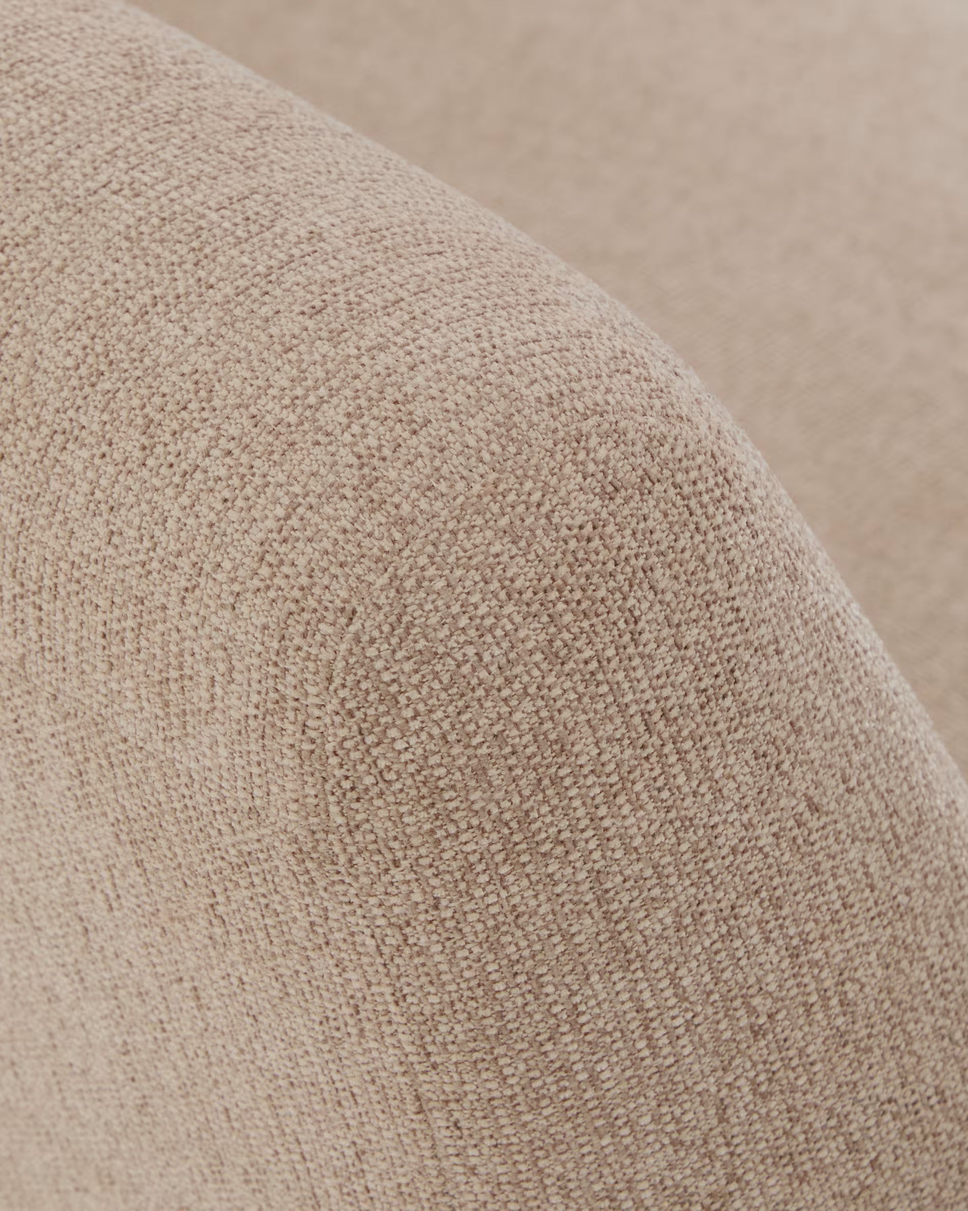 Sofa 3-Sitzer AMSEN hellbraun mit Nussbaum-Sperrholz und Stahlbasis