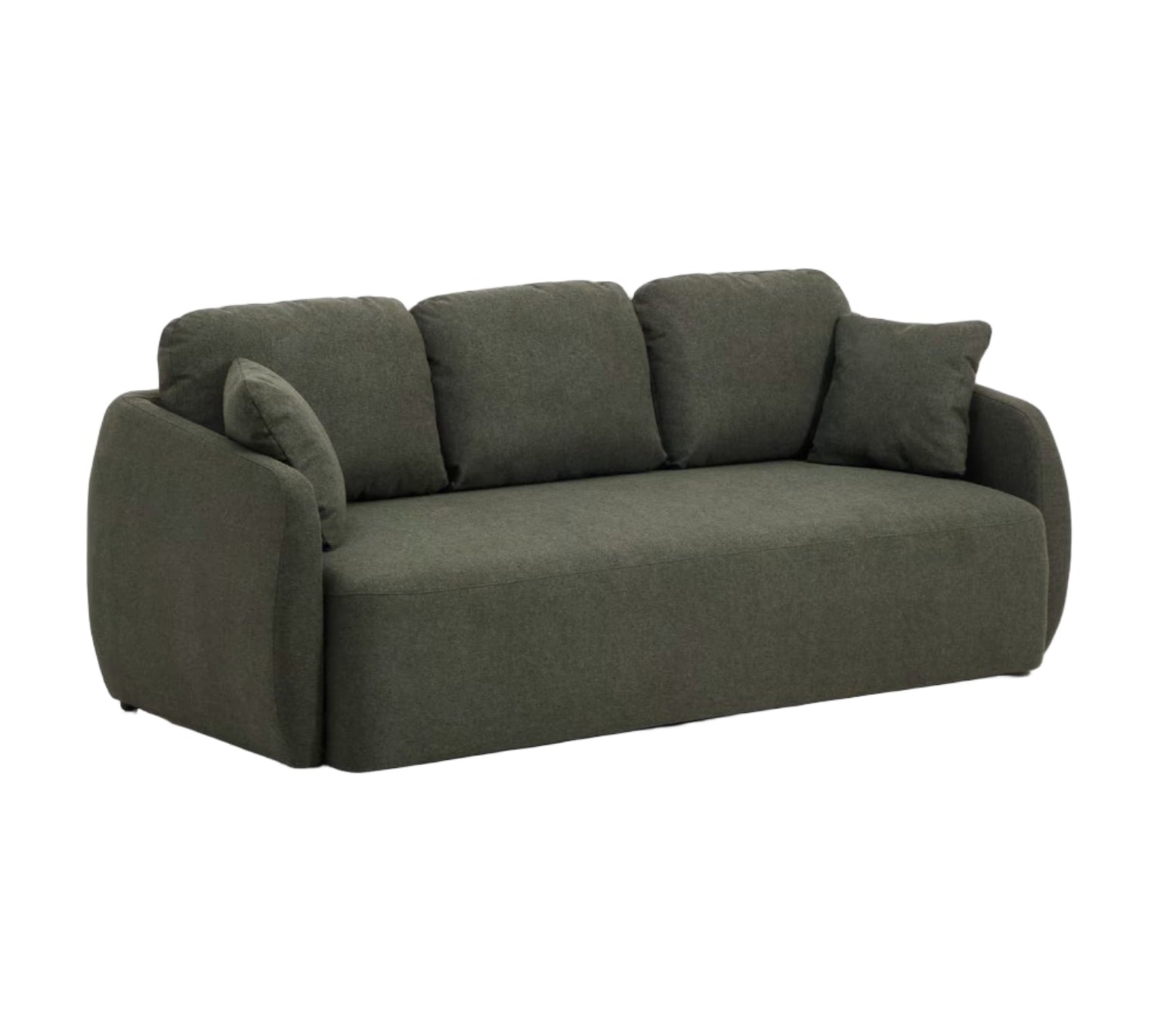 3-seater sofa with sleeping function LAIRA dark green