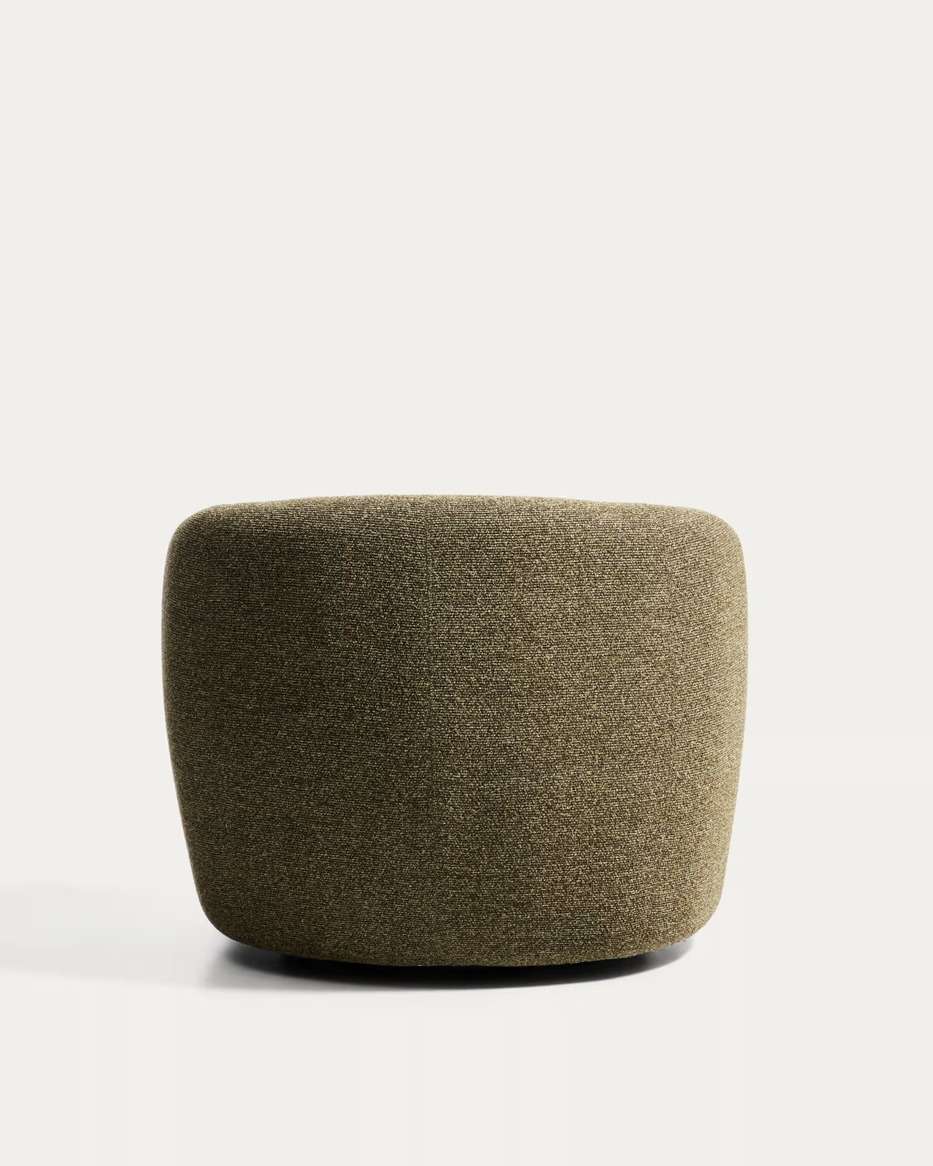 ODENIA Olive Boucle Swivel Armchair