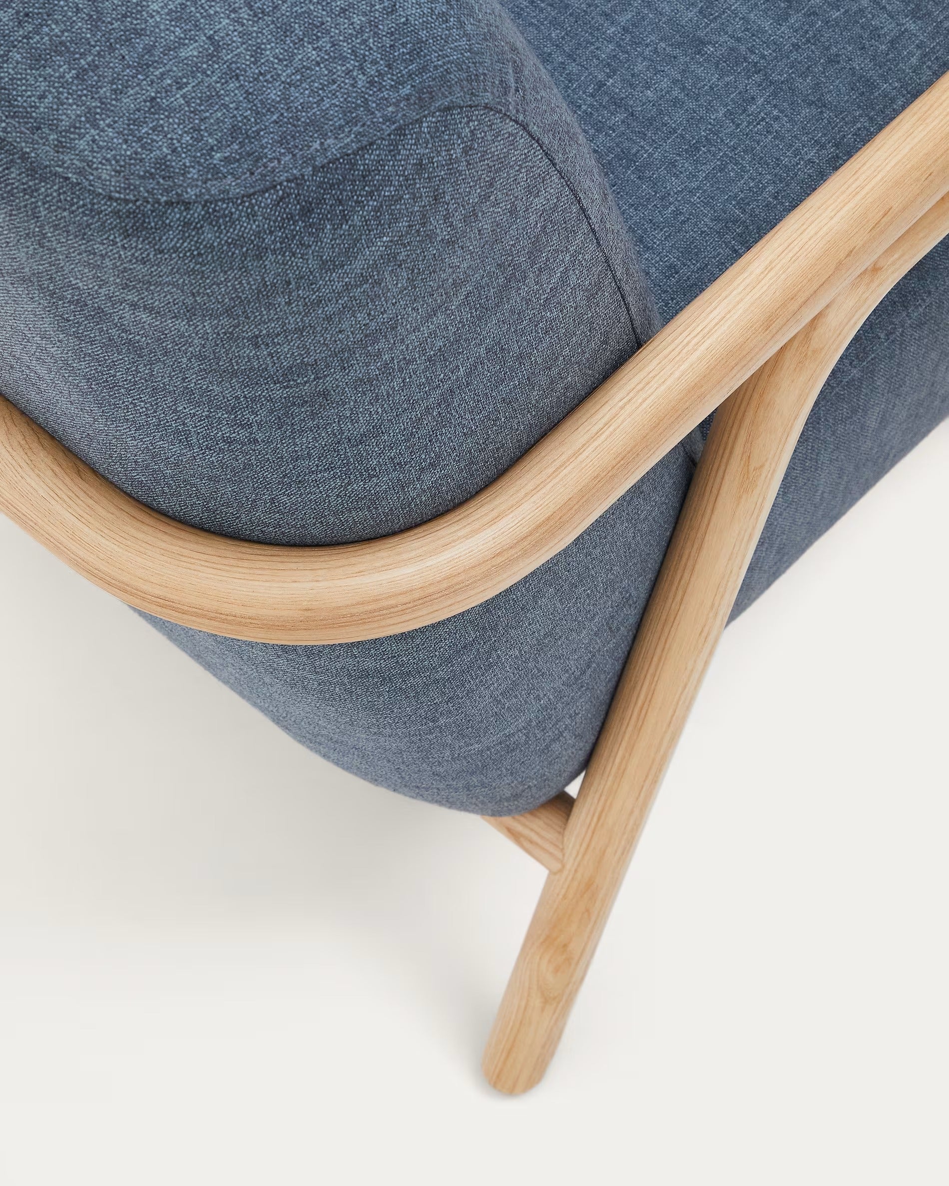 SYLO armchair blue with ash base