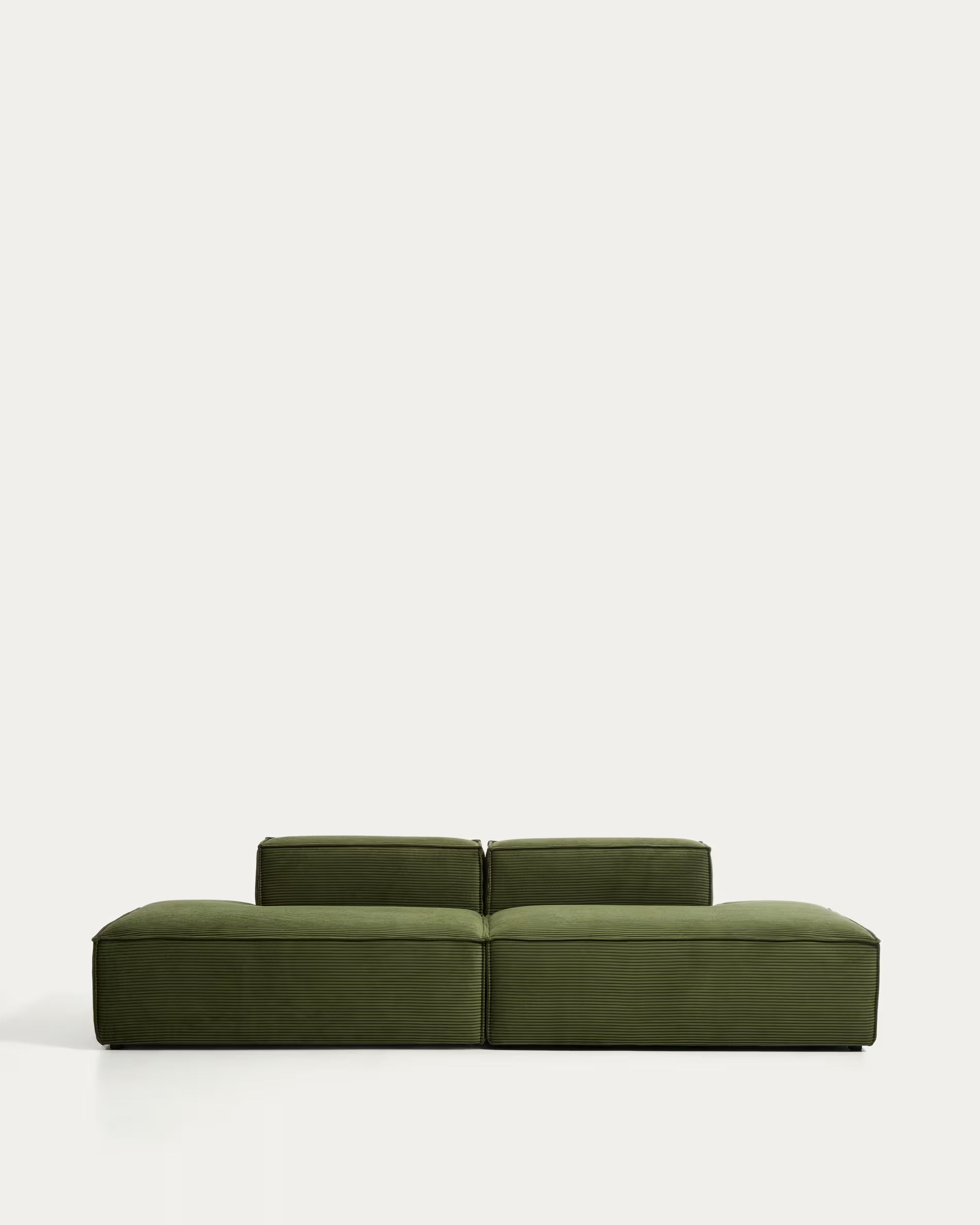 Sofa 3-osobowa BLOK zielony sztruks