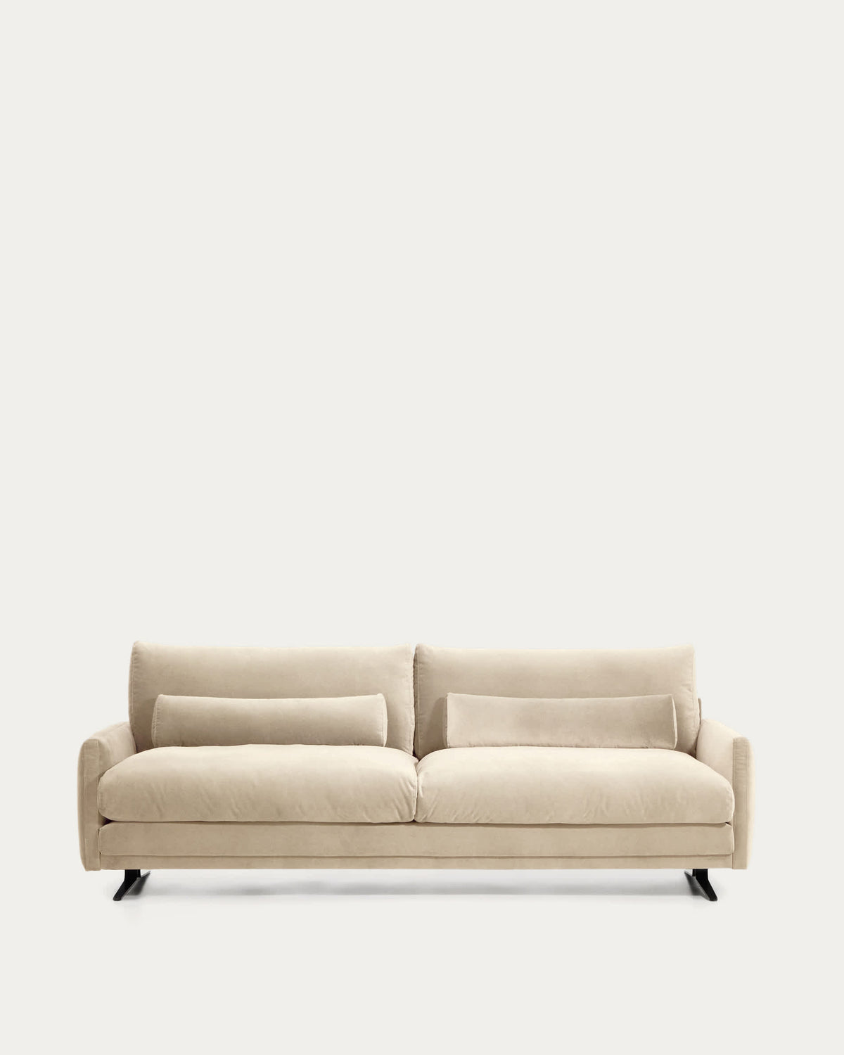 Sofa 4-osobowa VELIRO perłowy aksamit – Kave Home