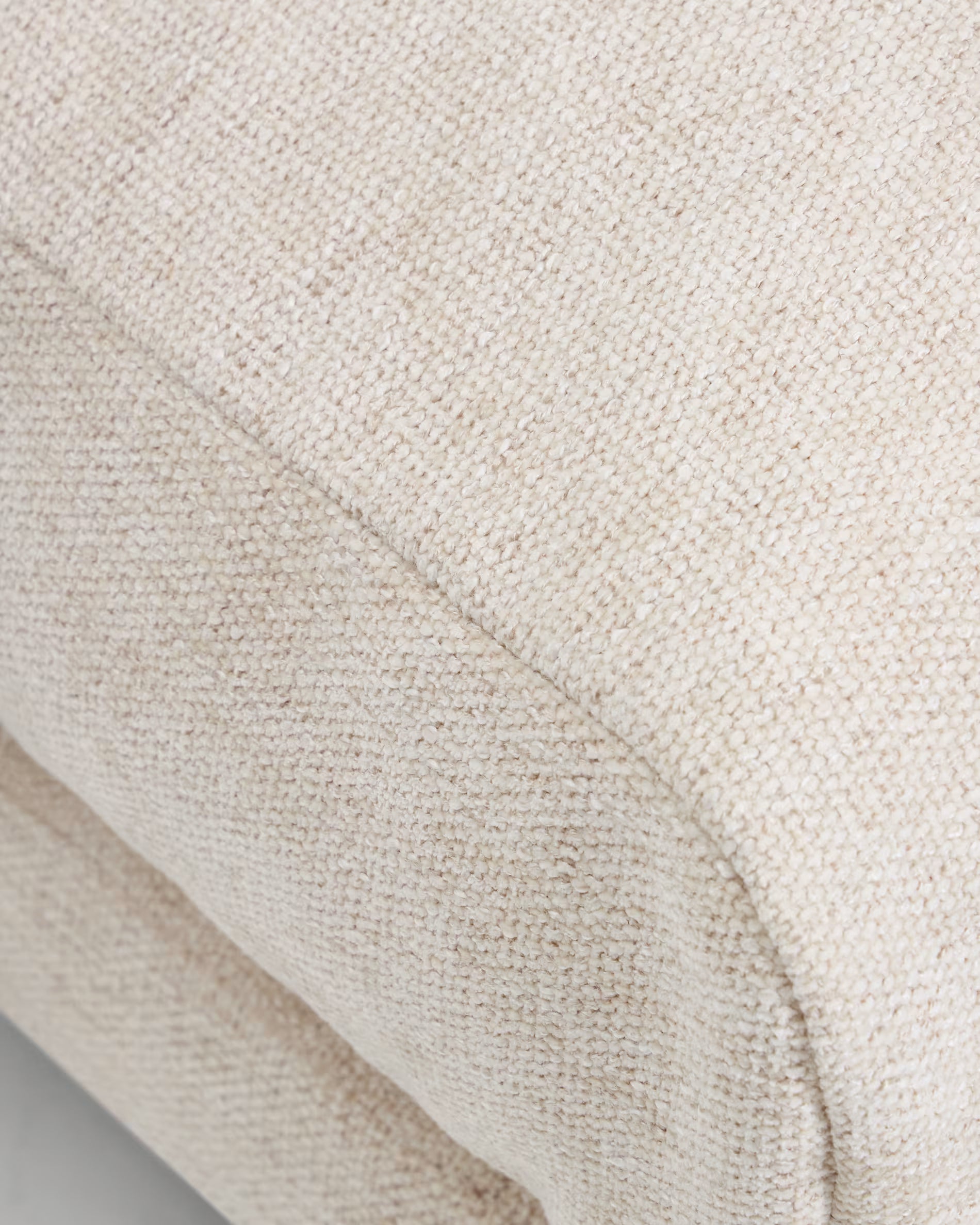 VELIRO Beige Footrest with Black Base