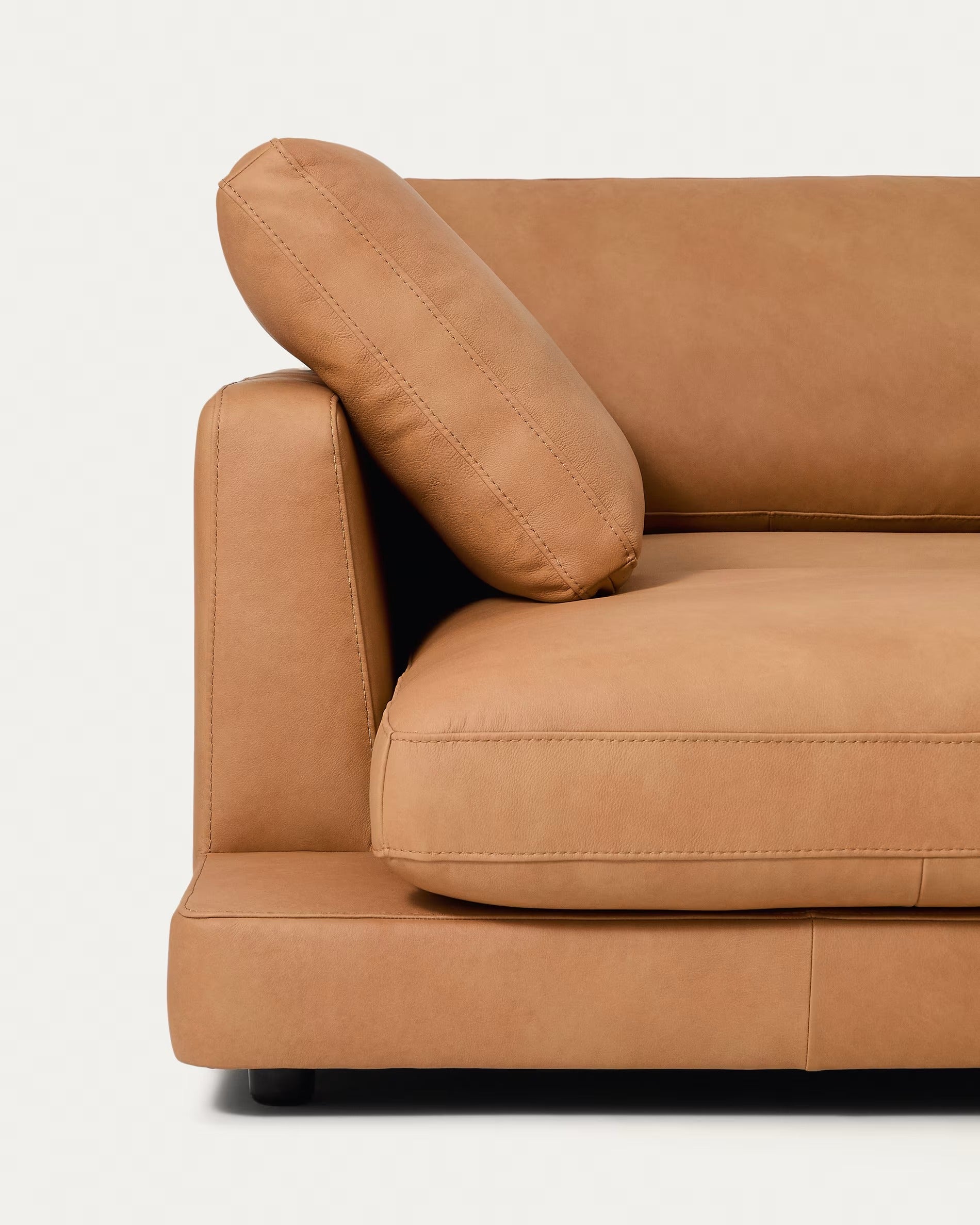 4-sitzige linke Eckcouch GALA aus echtem Leder