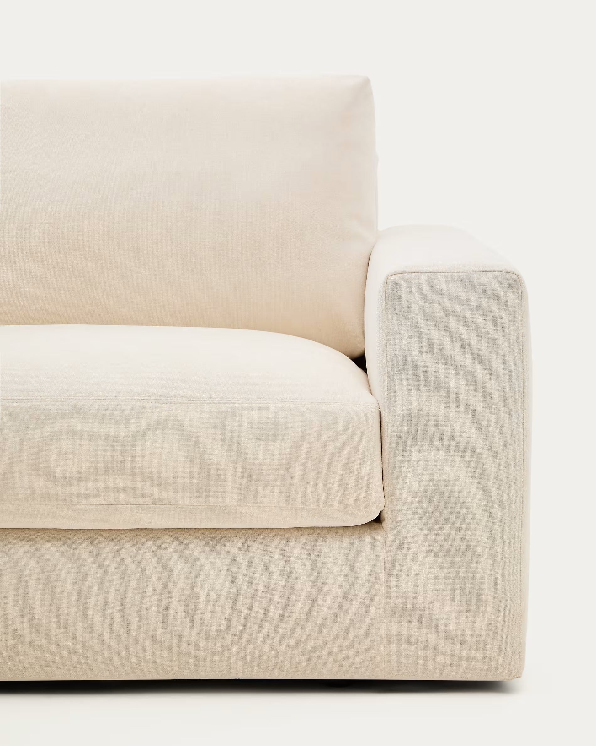 3-seater sofa ALEA ecru chenille