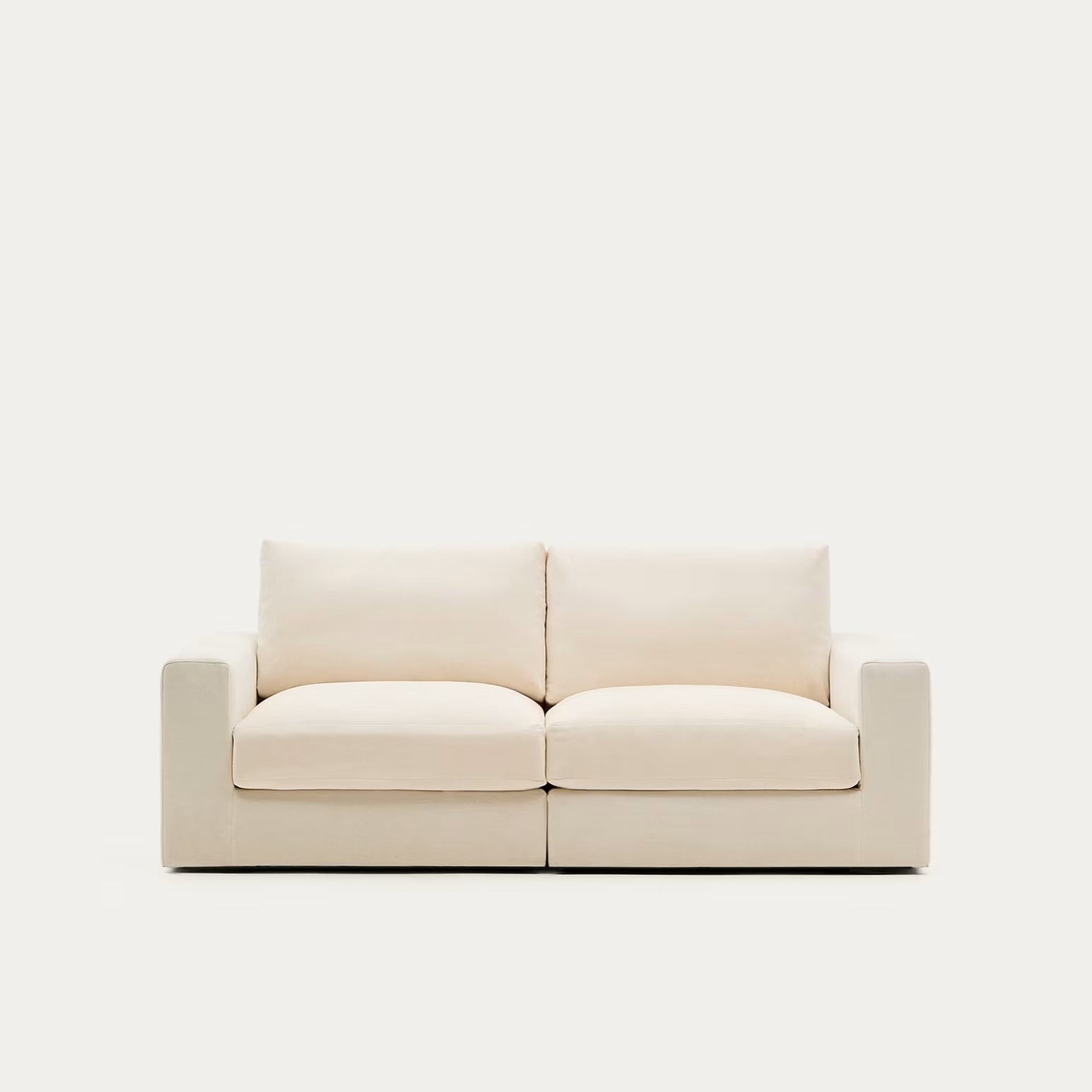 3-seater sofa ALEA ecru chenille
