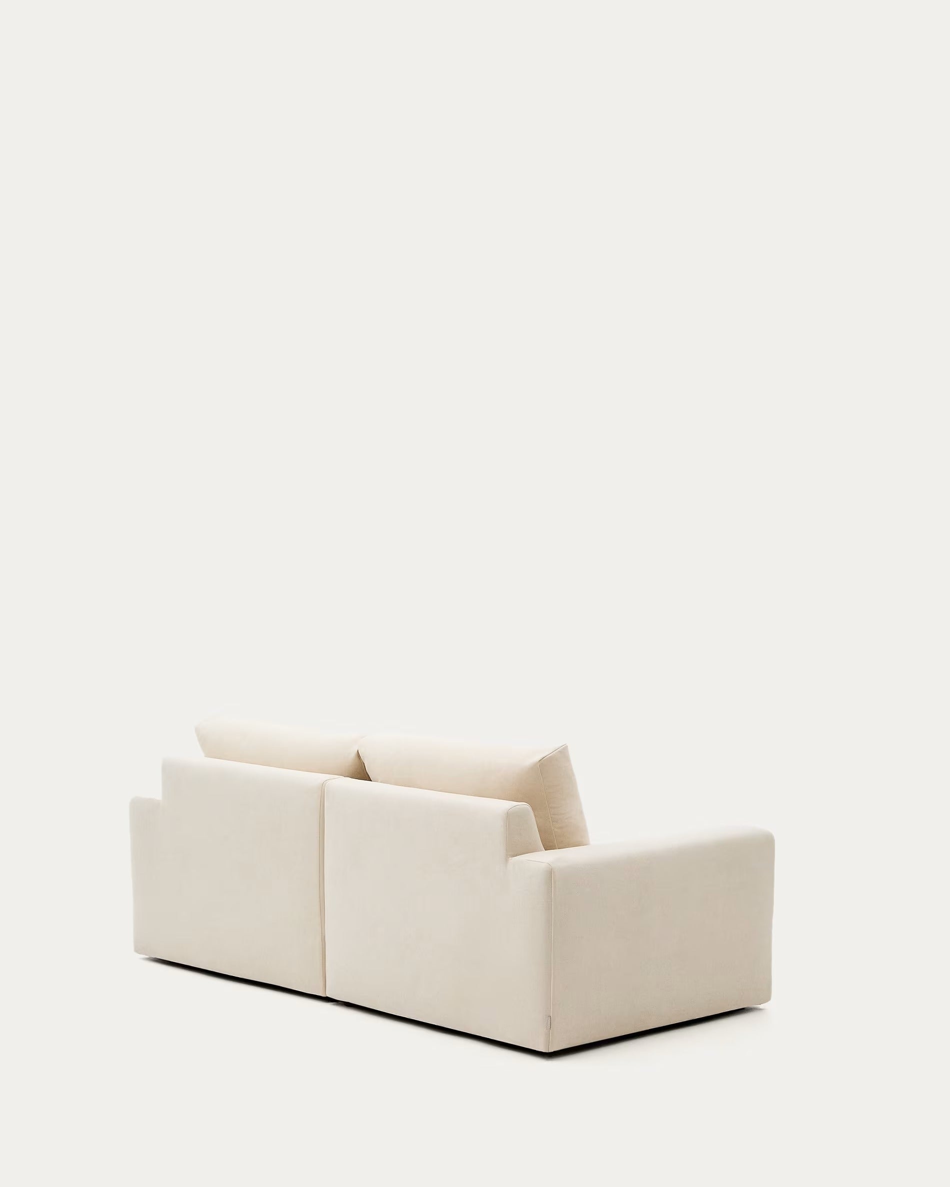 3-seater right-facing corner sofa ALEA ecru chenille