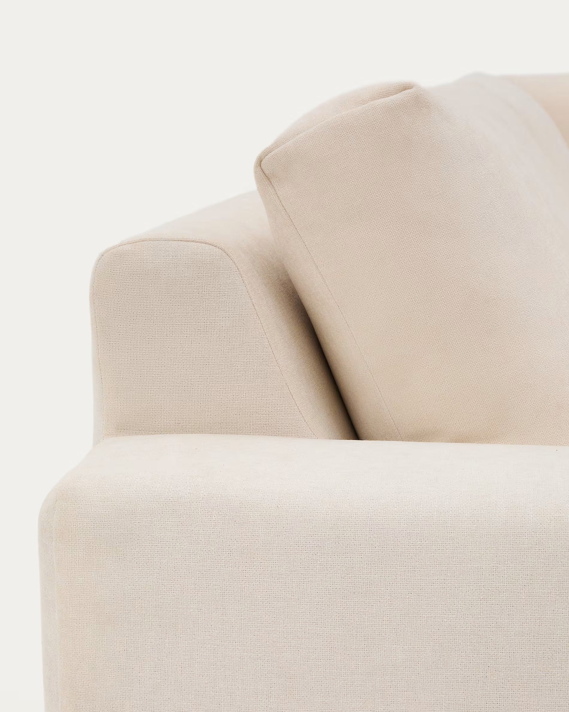 Alea ecru chenille corner sofa