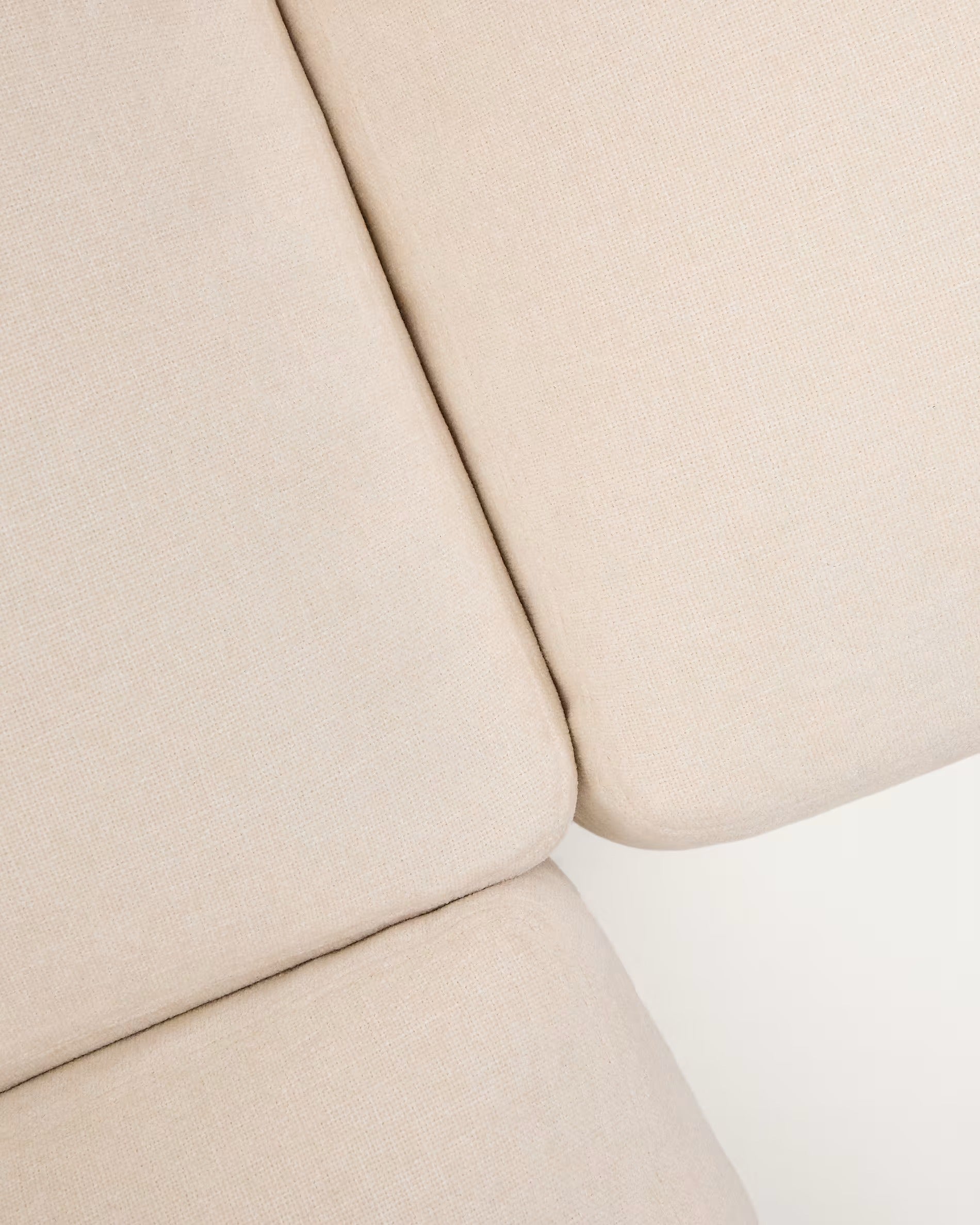 Alea ecru chenille corner sofa