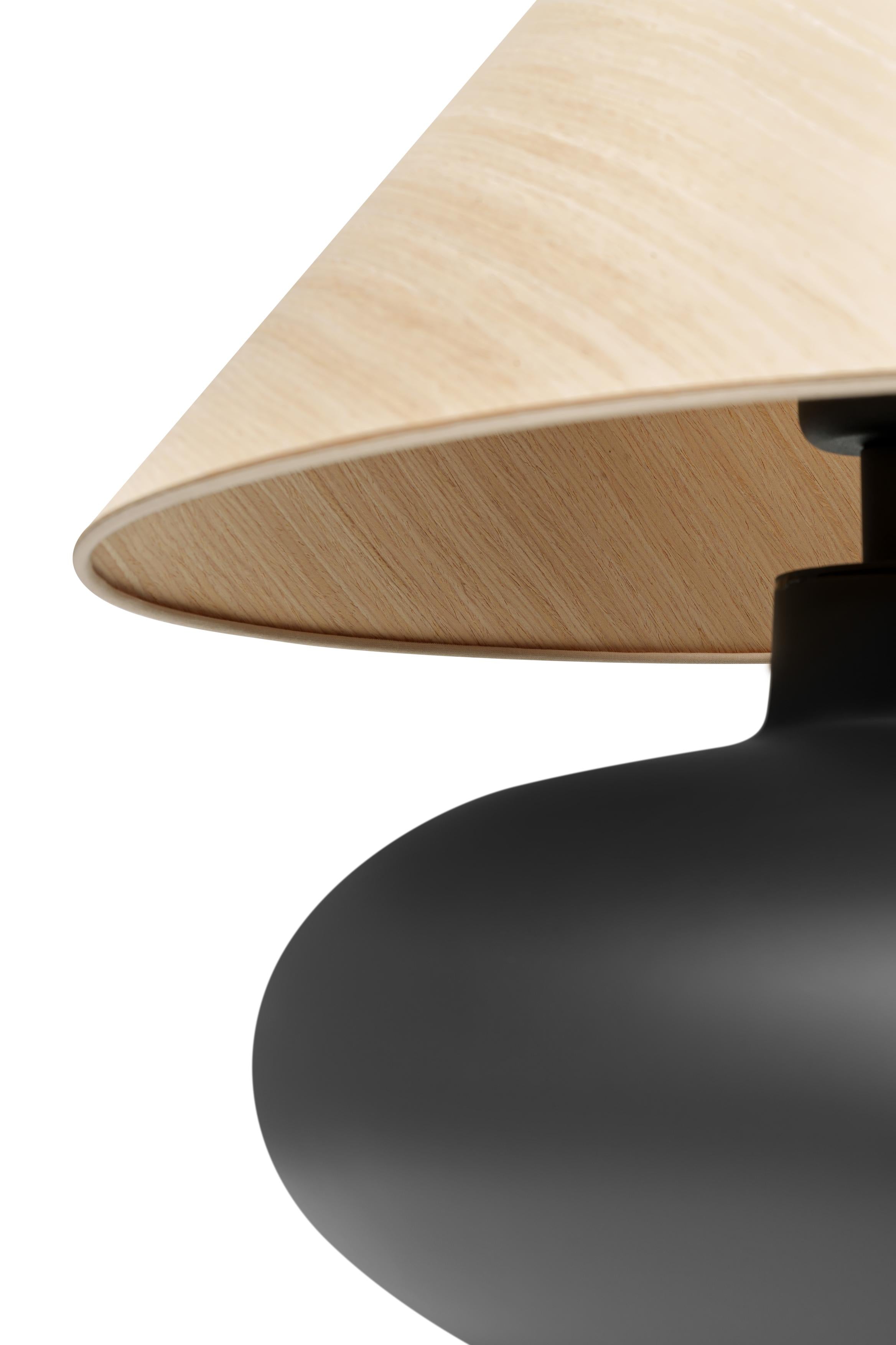 SAWA NATUR oak veneer table lamp