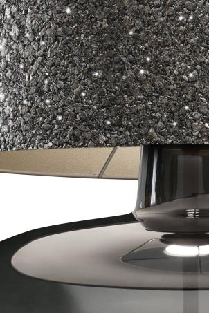 SAWA STONE table lamp black glass