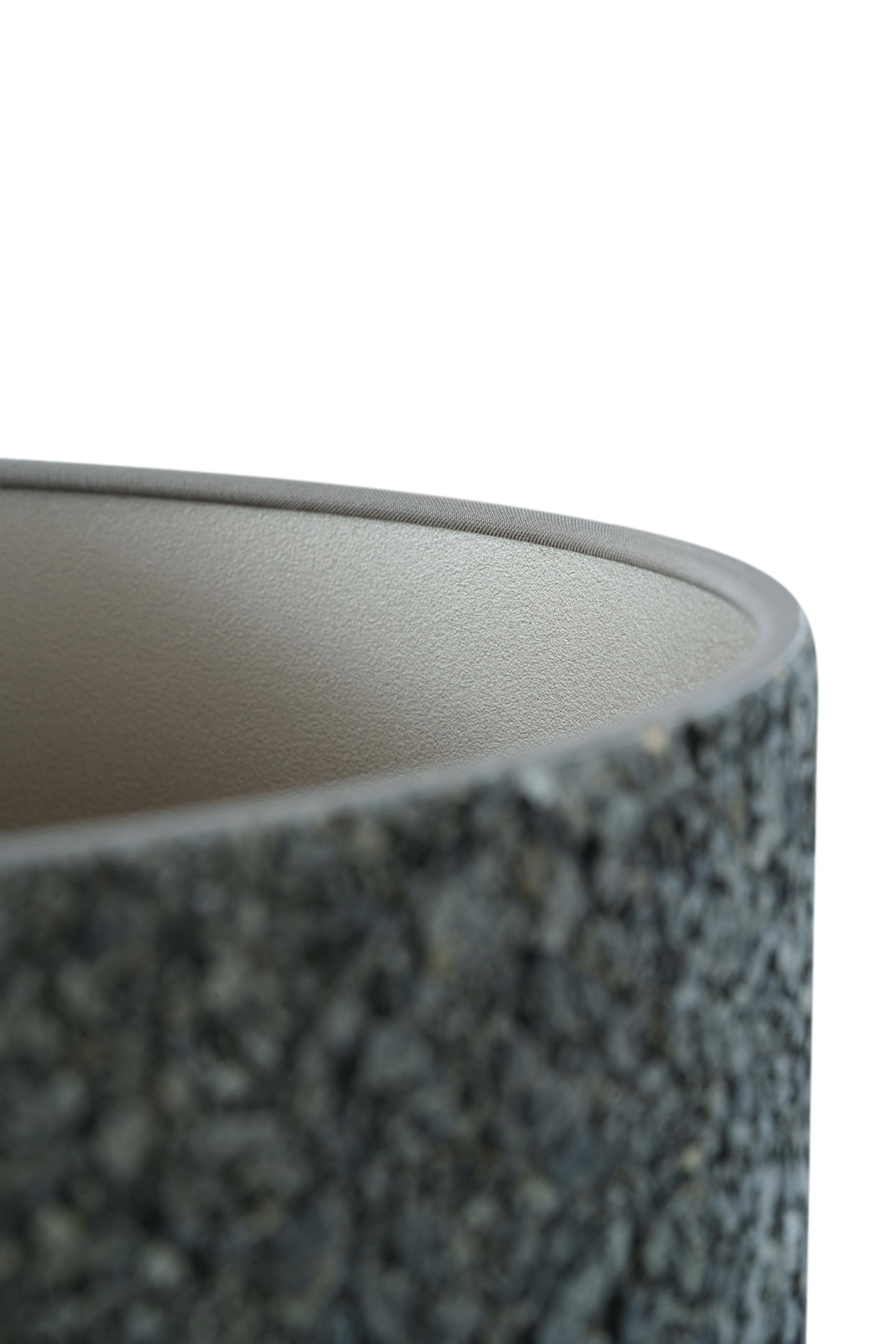 SAWA STONE table lamp black glass